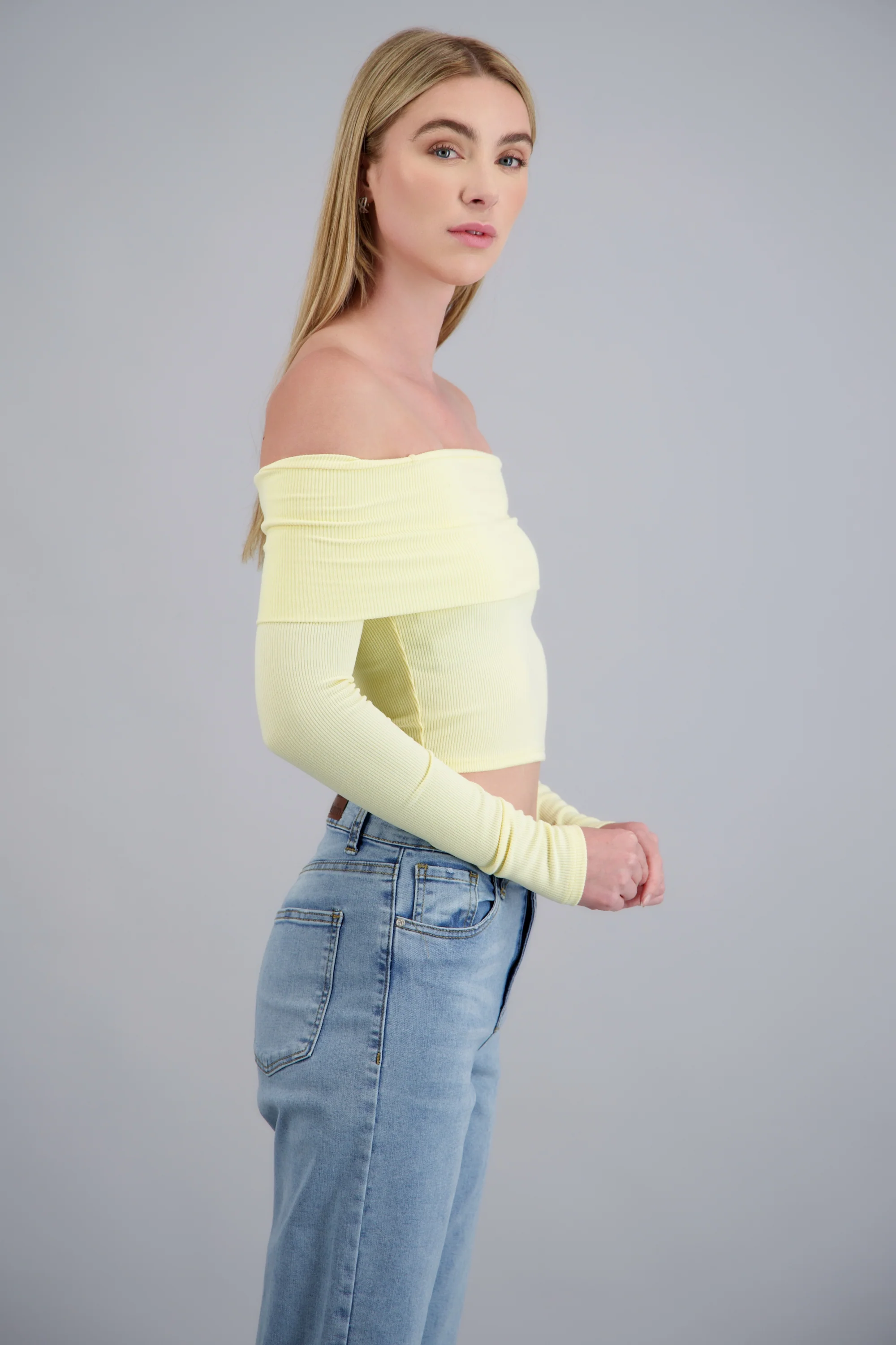 TOP OFF SHOULDER M/L RIB - Image 2