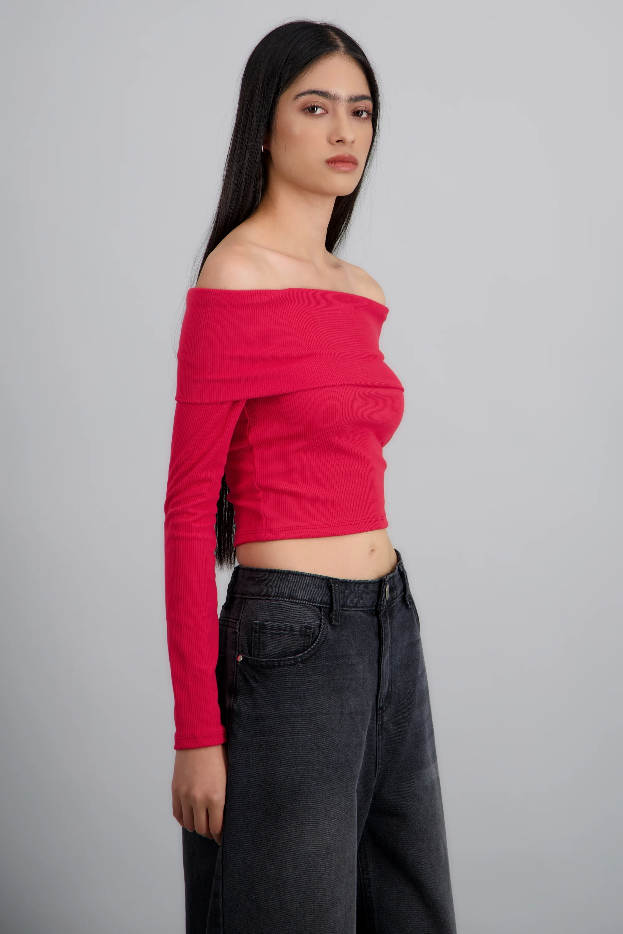 TOP OFF SHOULDER M/L RIB - Image 3