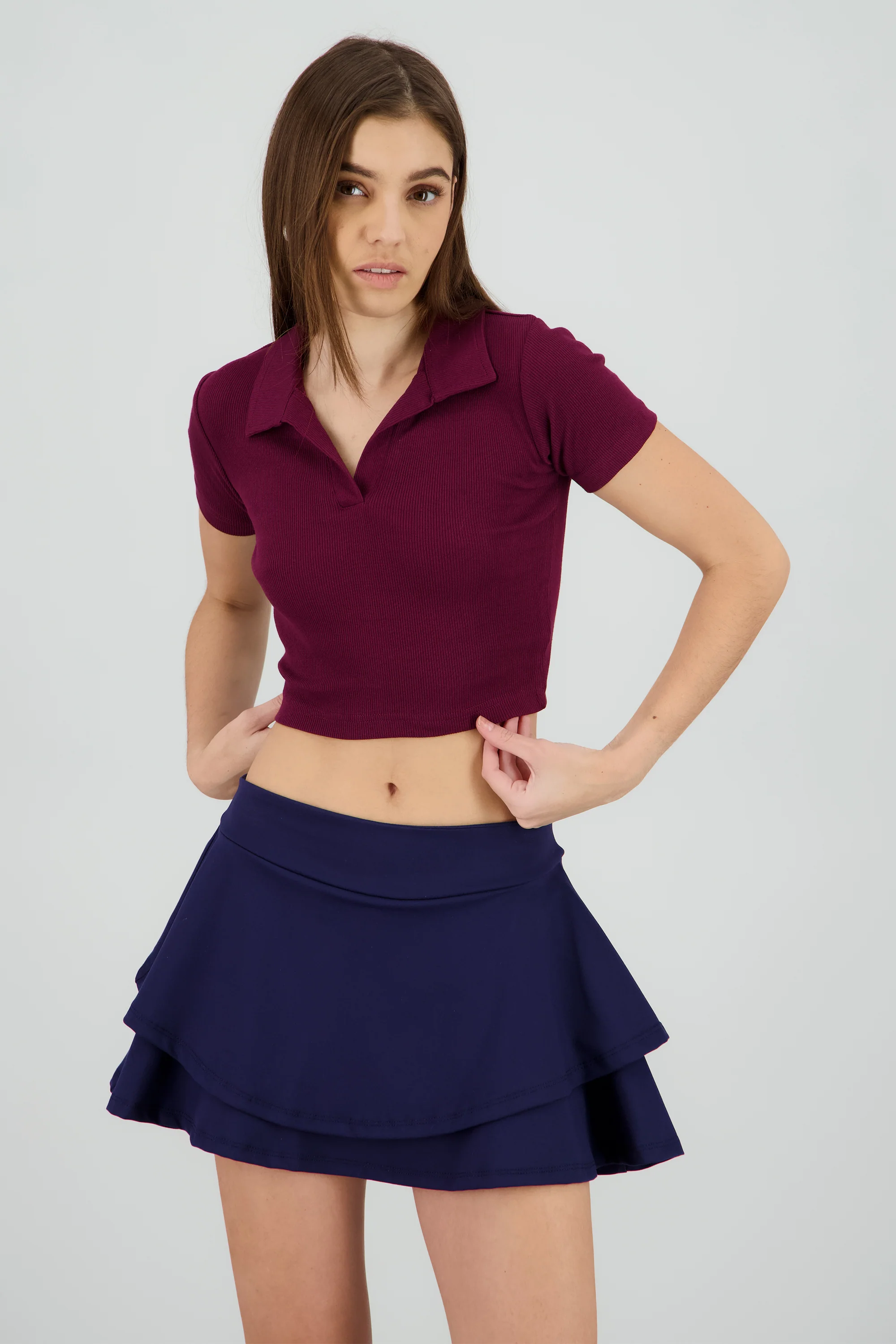 Top Rib Cuello Polo Liso - Image 2