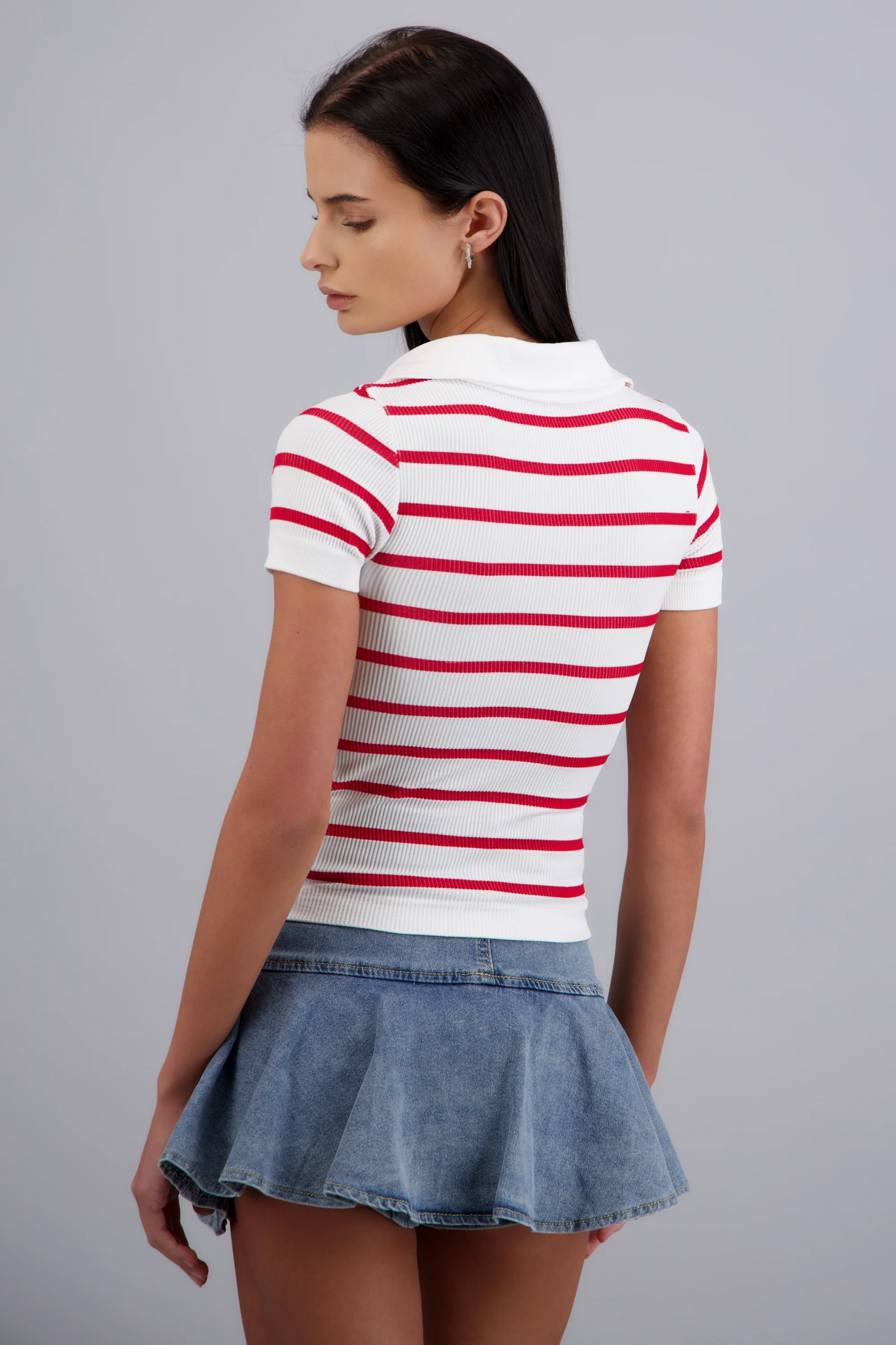 Top seamless rayas cuello polo - Image 4