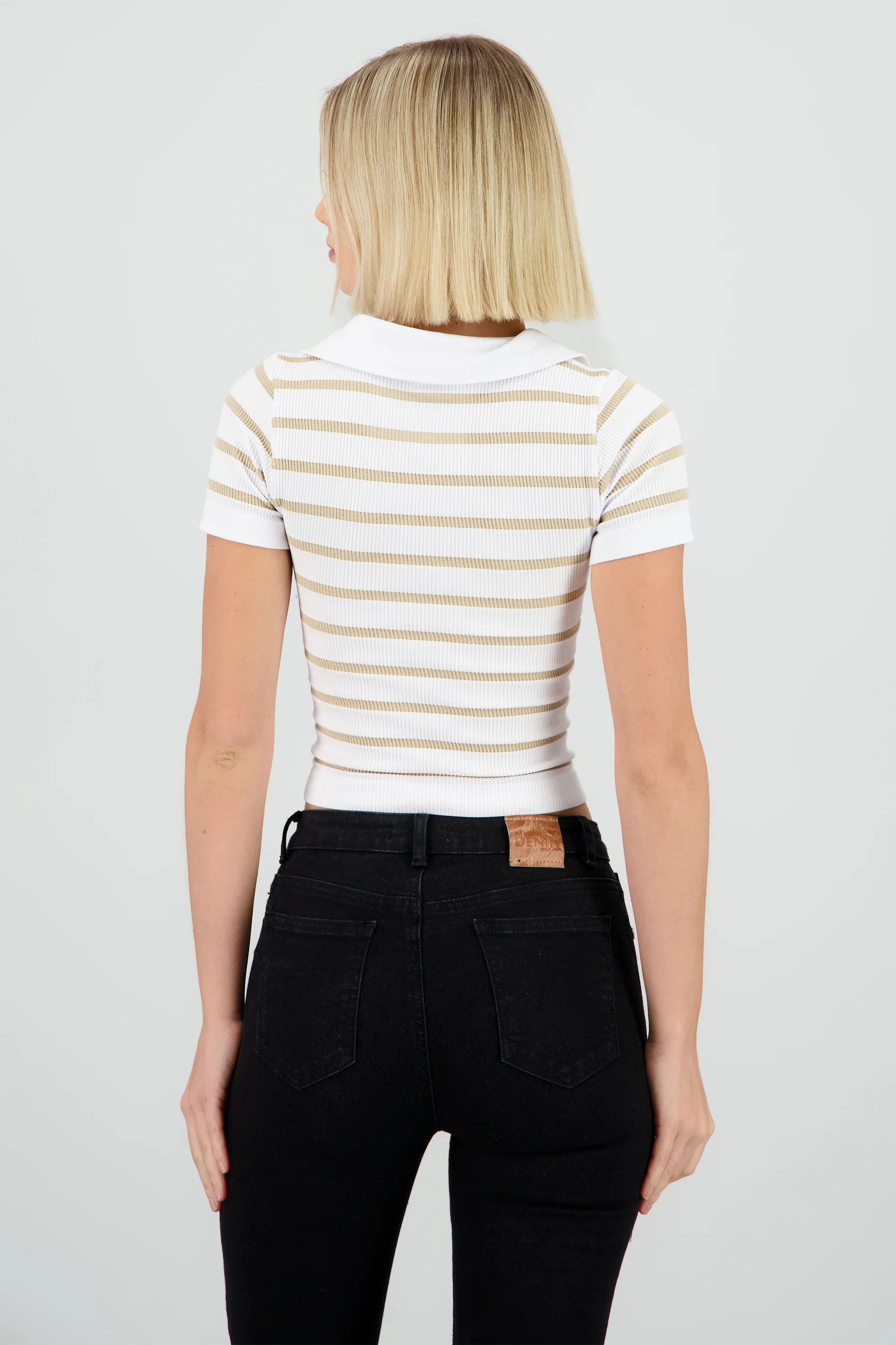 Top seamless rayas cuello polo - Image 4