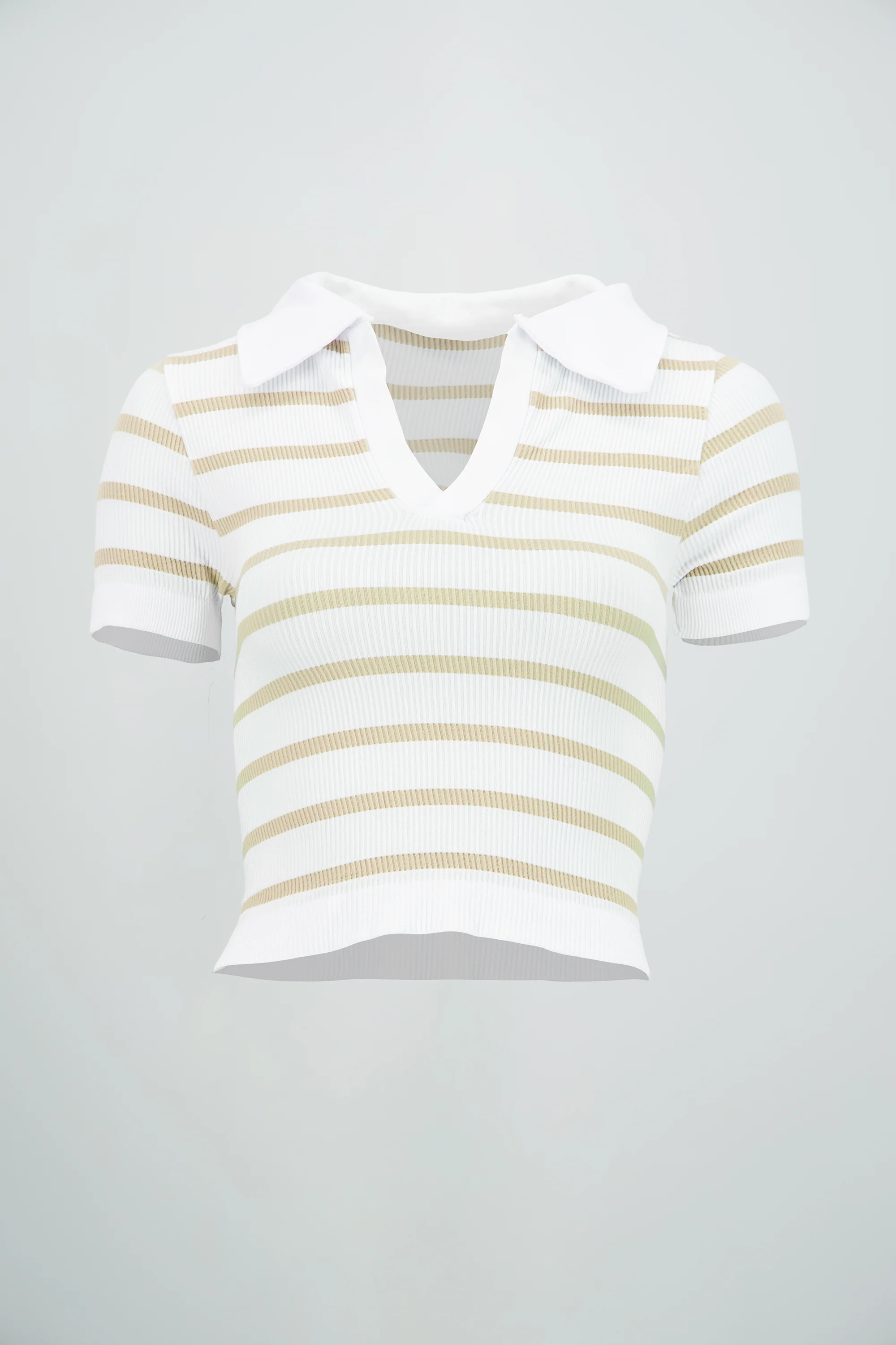 Top seamless rayas cuello polo - Image 6
