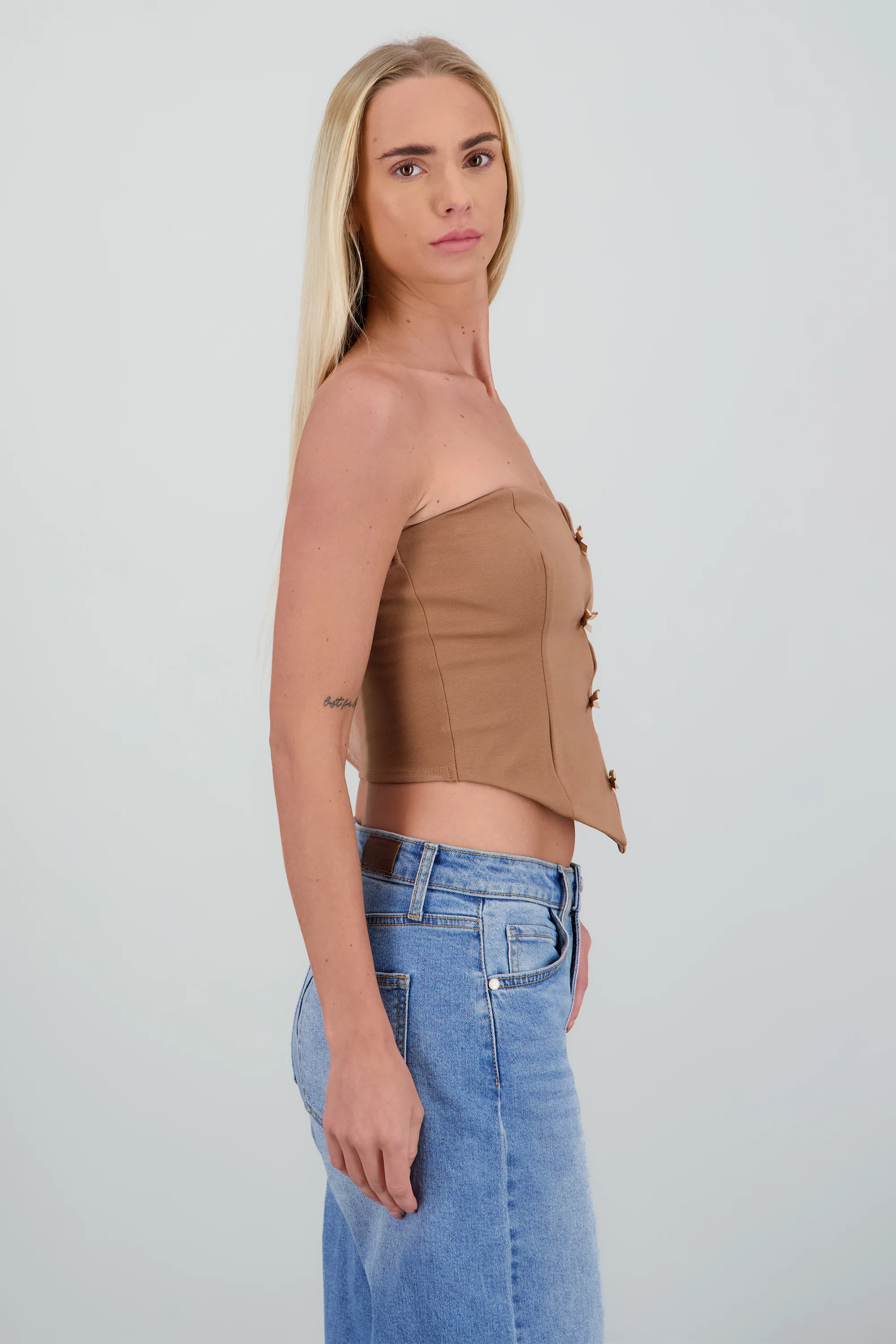 Top strapless detalle moños - Image 3