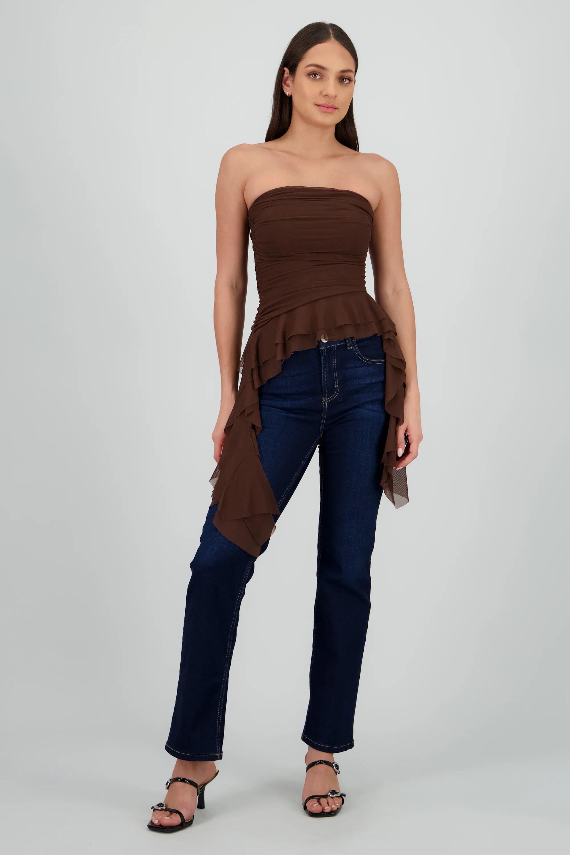 TOP STRAPLESS DRAPEADO
