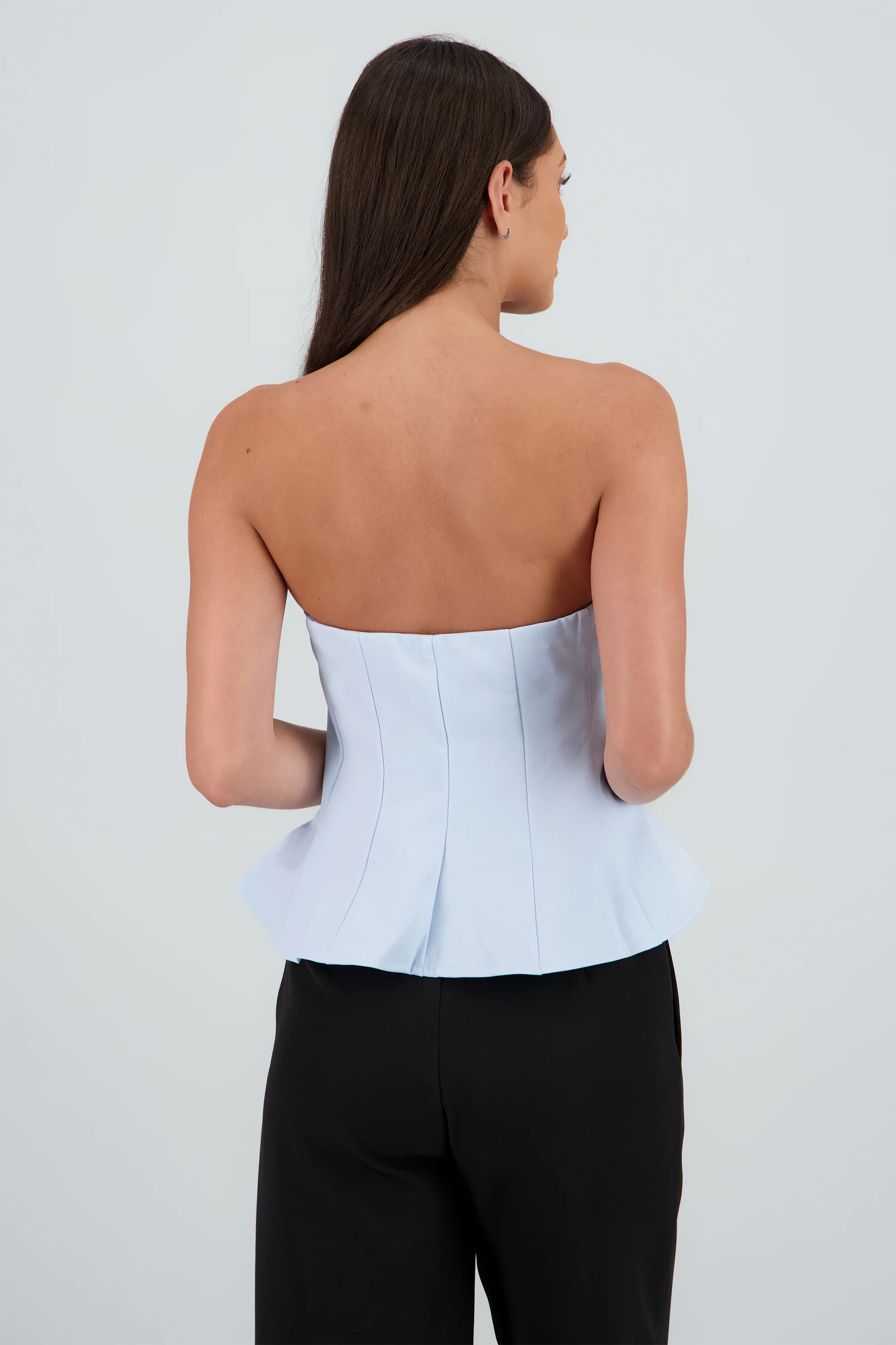 Top strapless peplum - Image 4