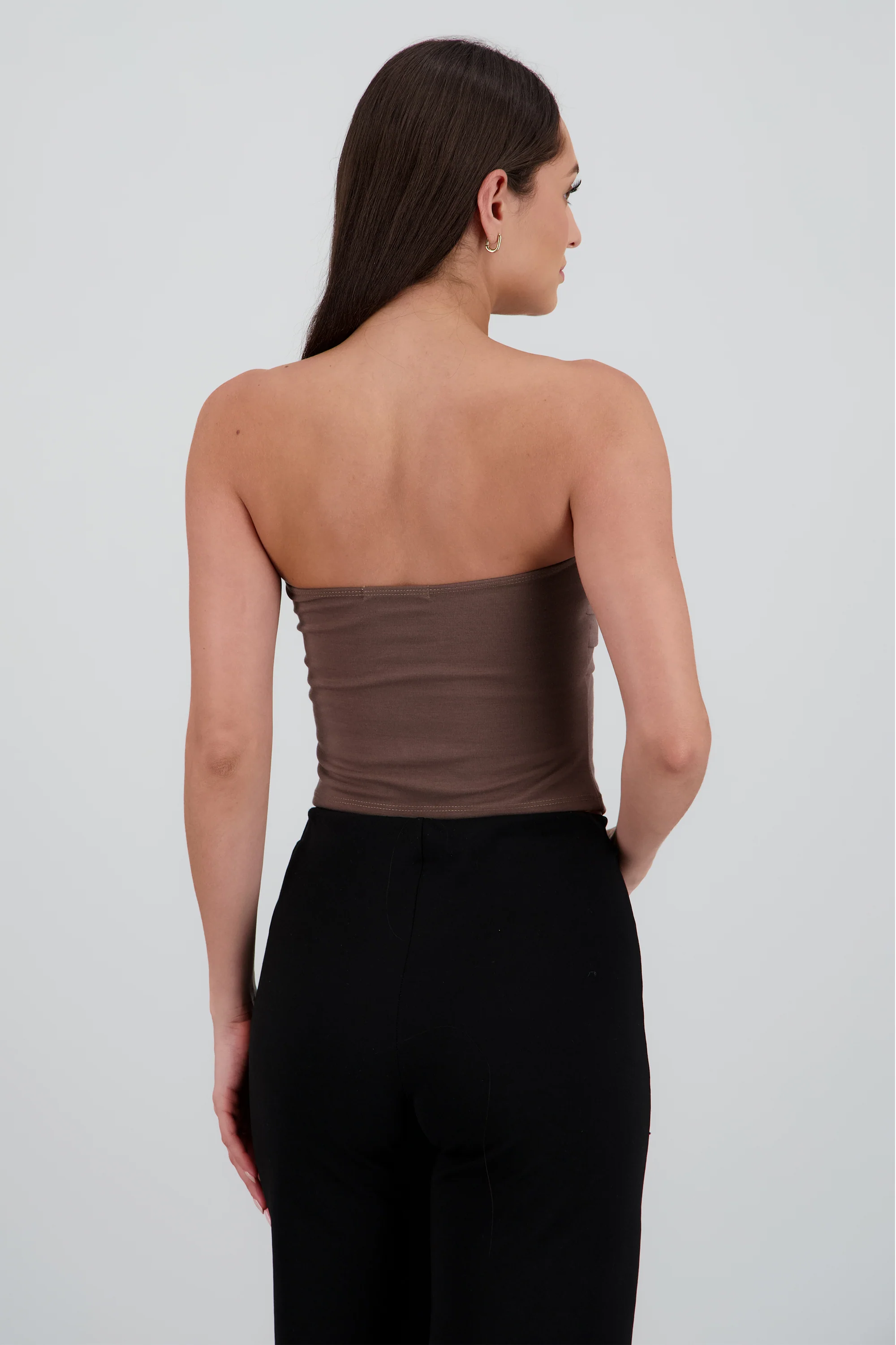 Top strapless plisado - Image 4