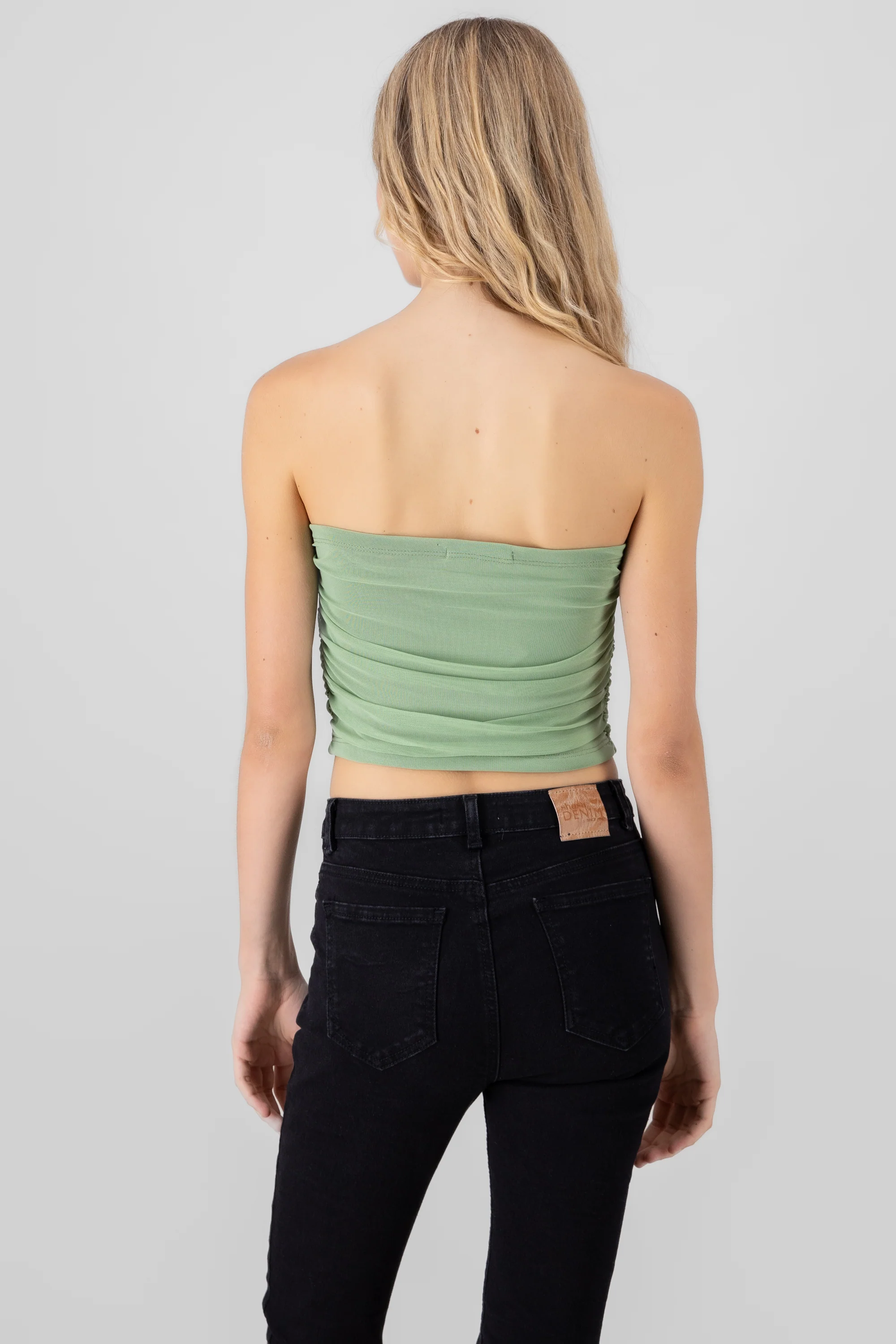 Top tubo drapeado mesh - Image 4
