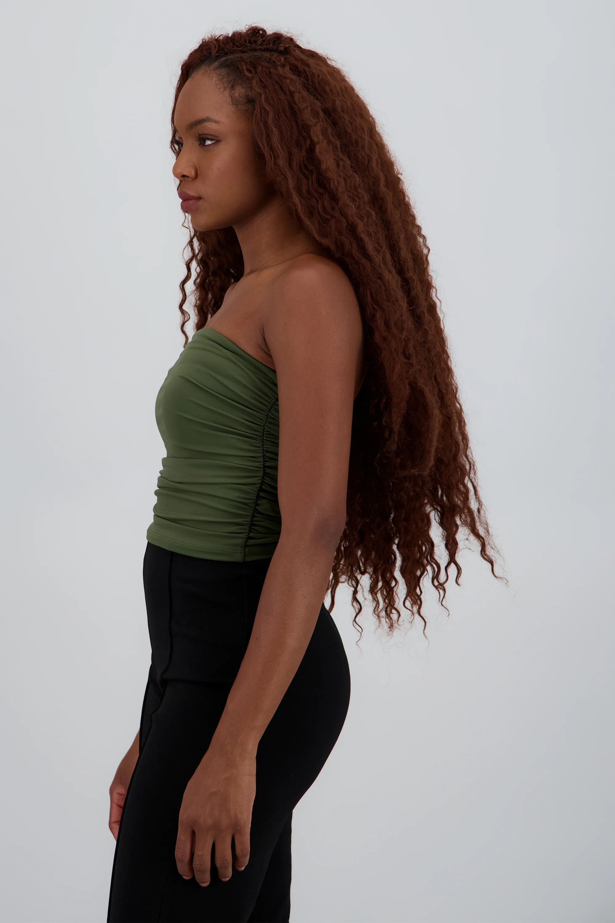 Top tubo strapless drapeado - Image 3