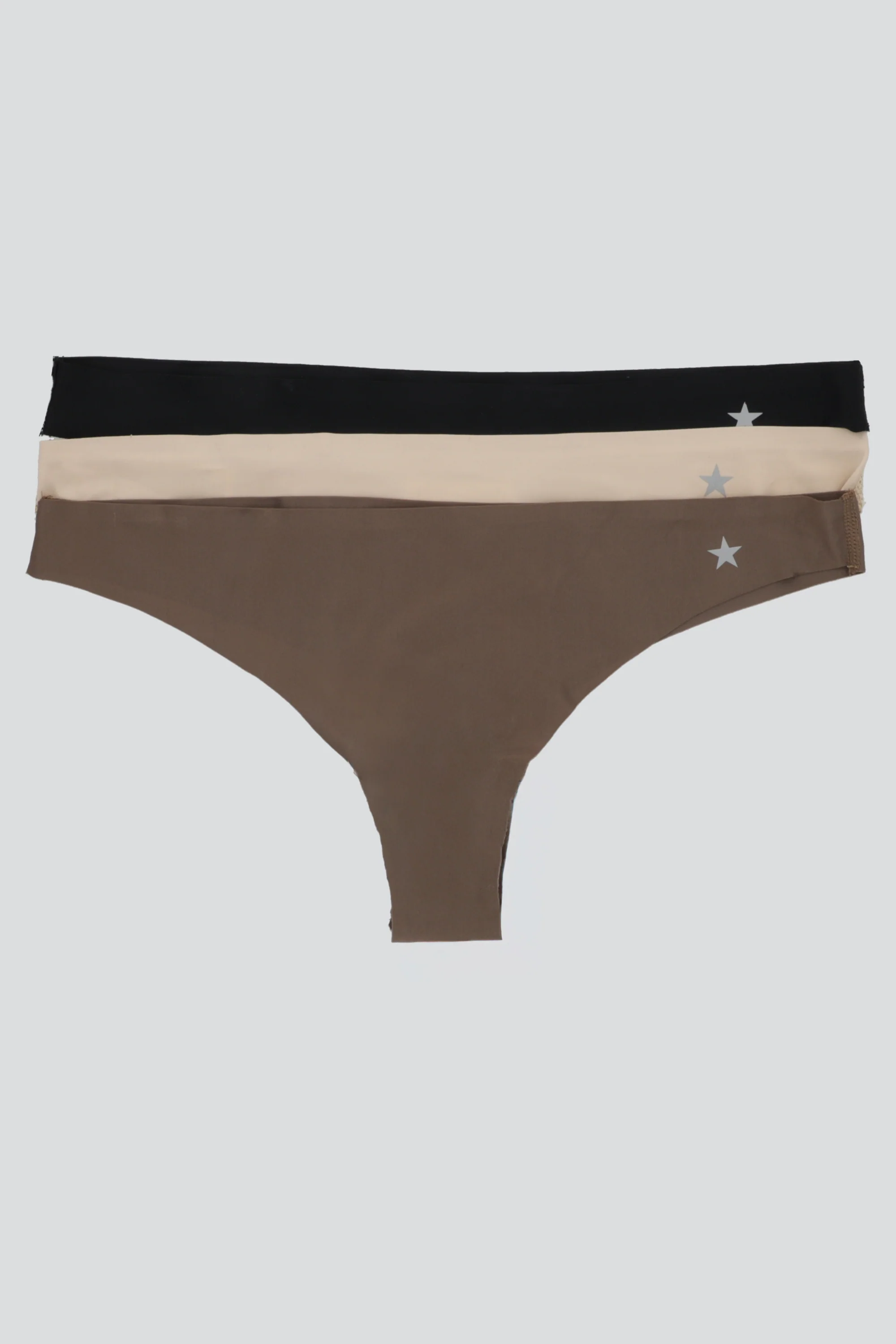 Tripack de tangas estrella glitter