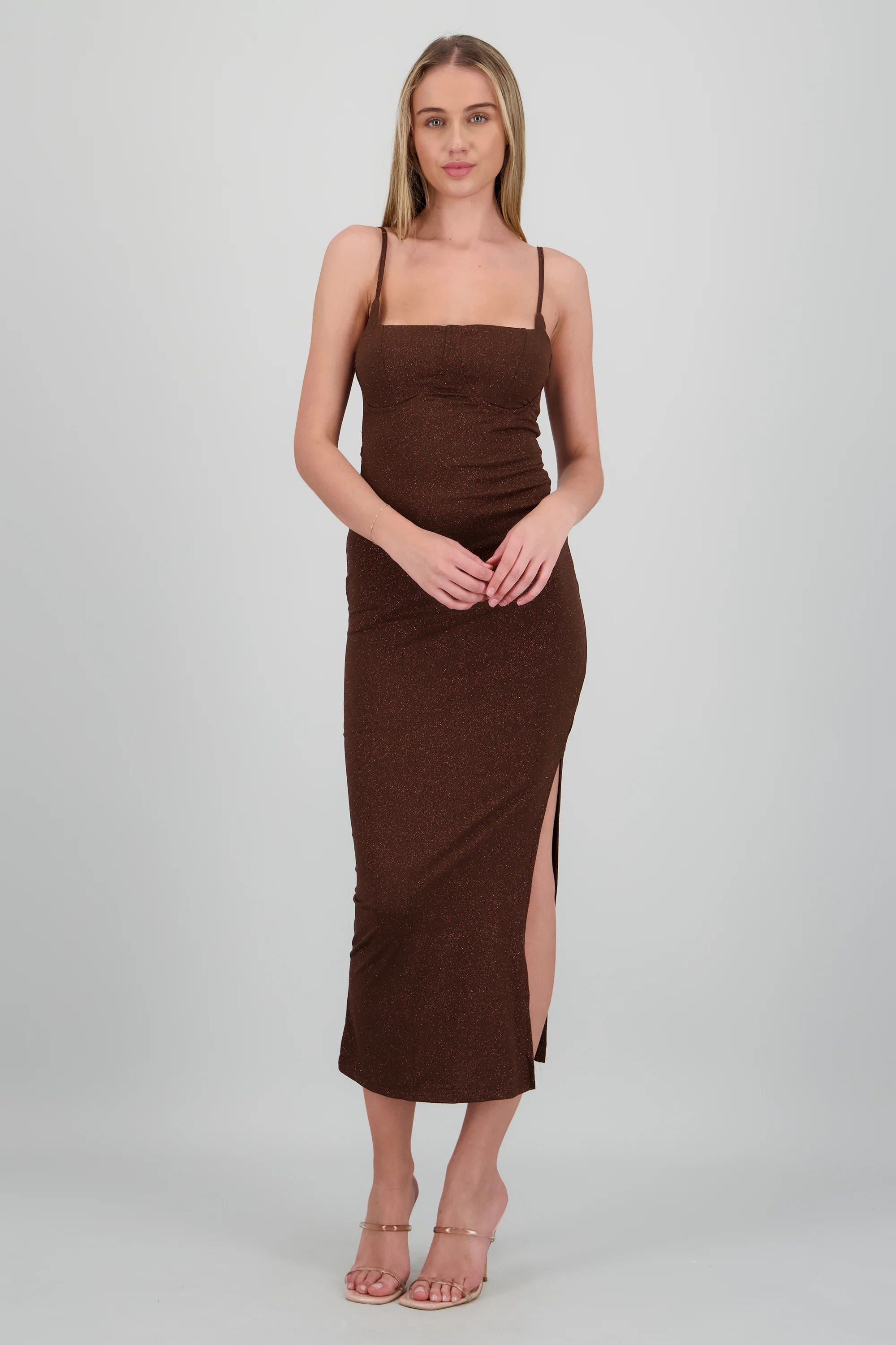Vestido brillos liso - Image 2
