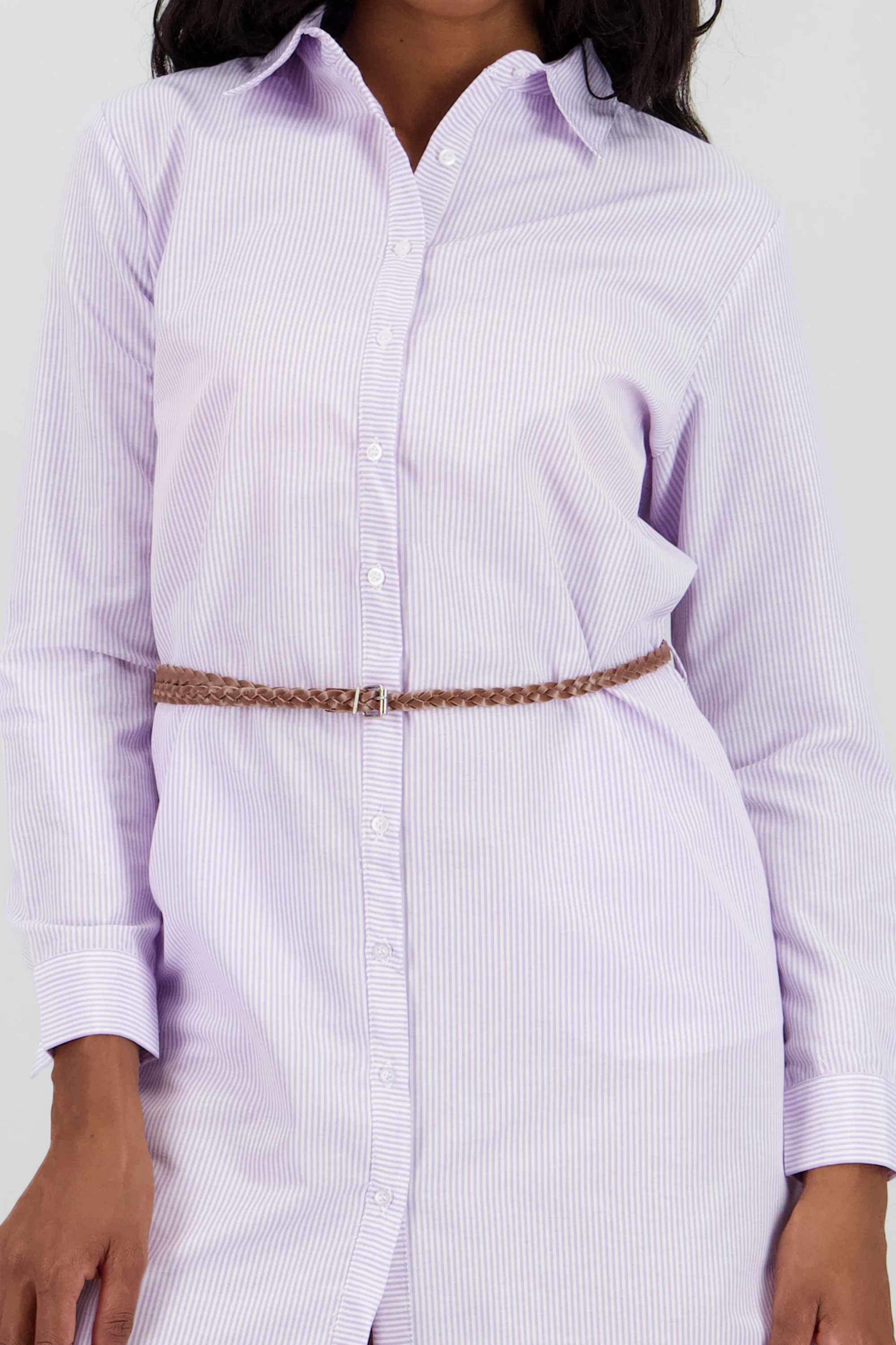 Vestido camisero detalle cinturon - Image 5