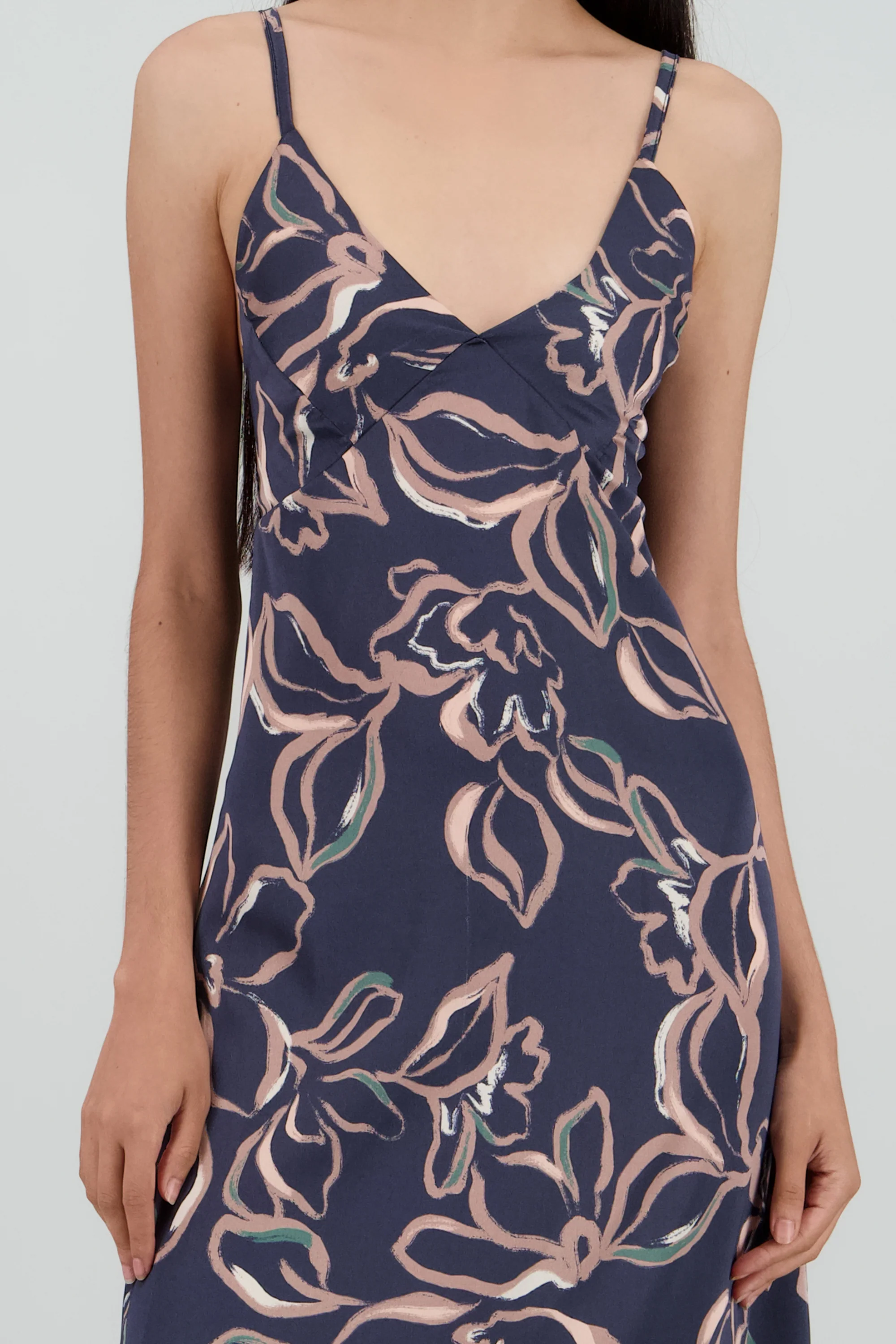 Vestido de tirantes esrampado flores - Image 5