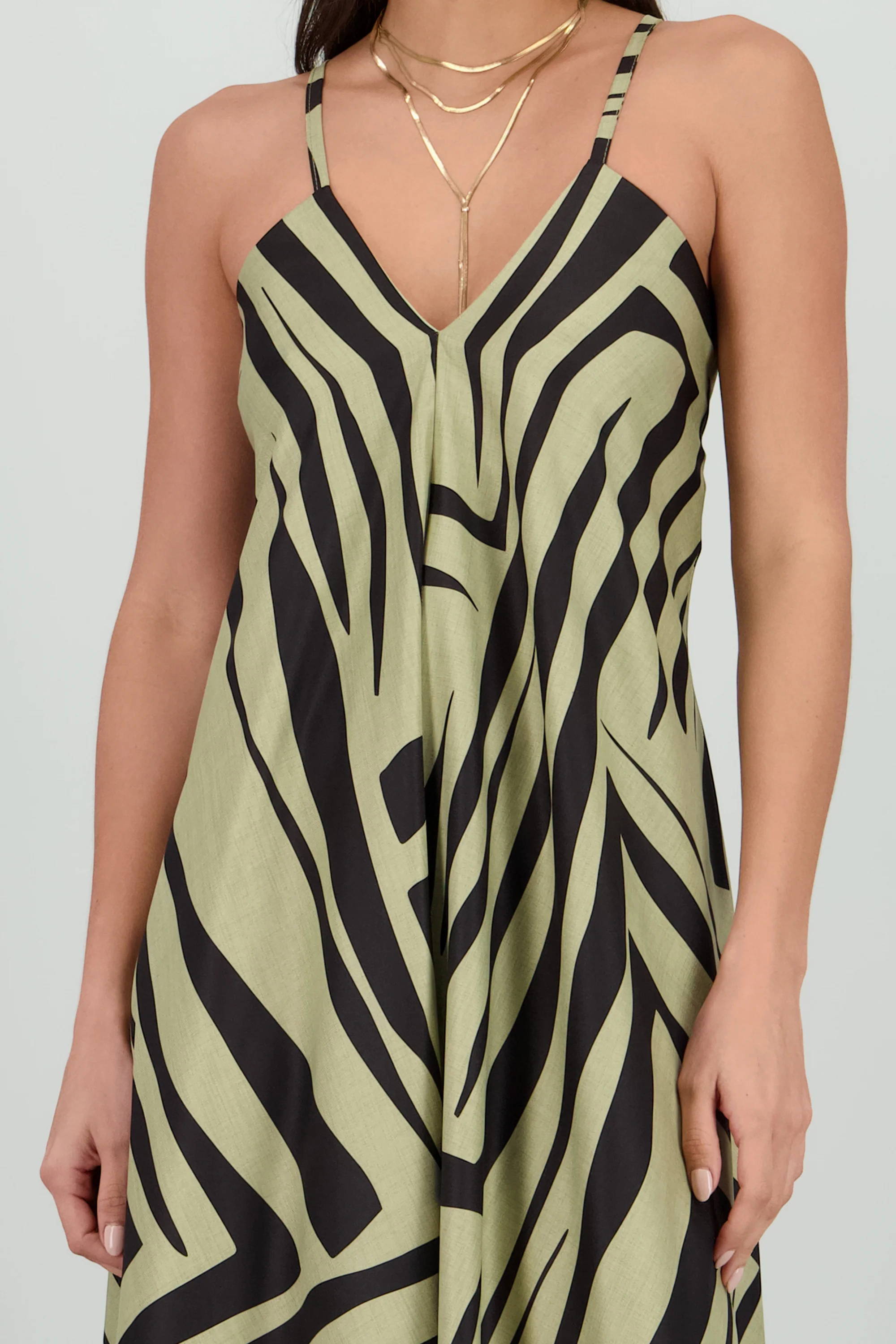 Vestido escote v estampado - Image 5