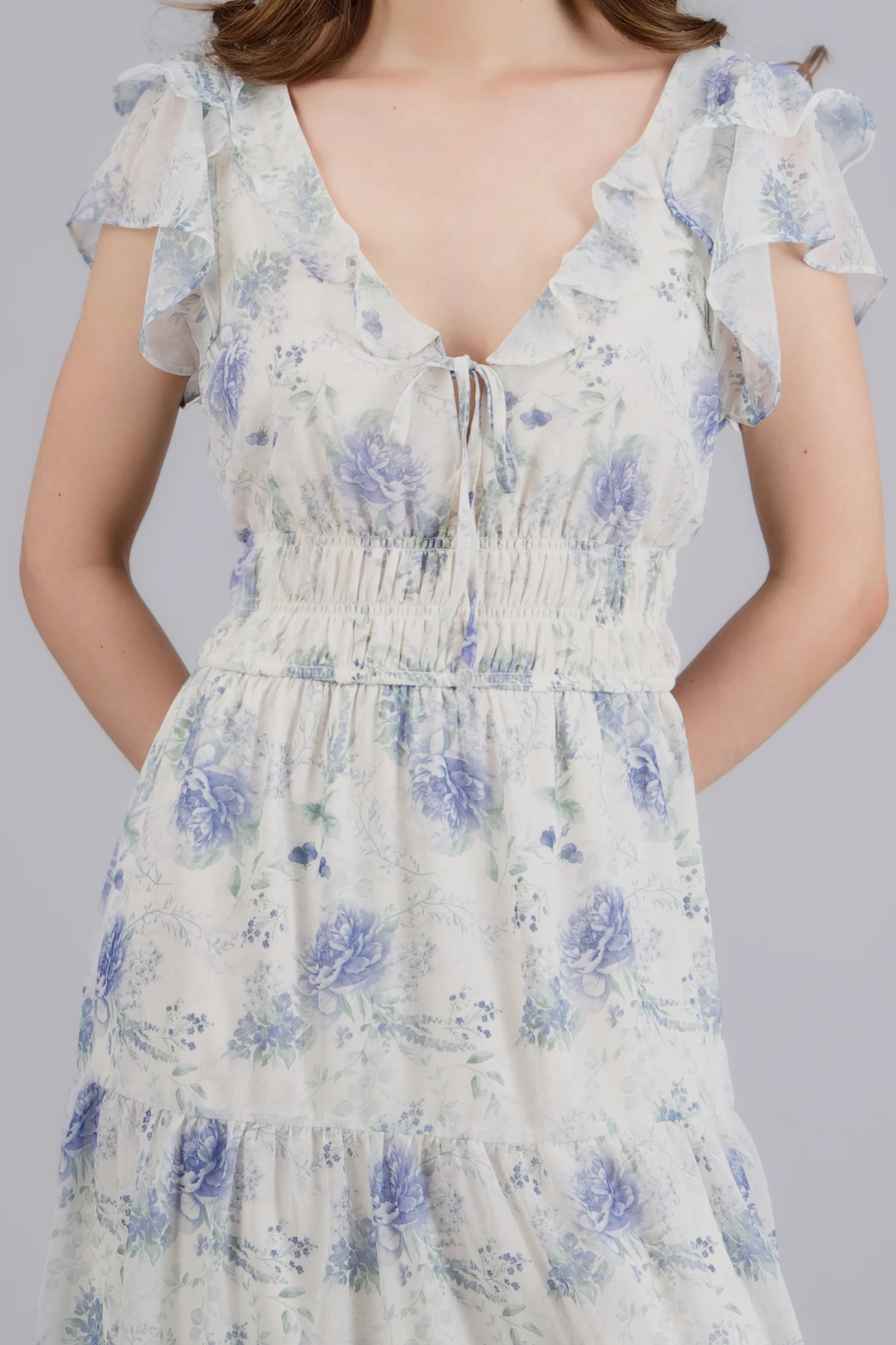 Vestido estampado flores con mini olanes - Image 5