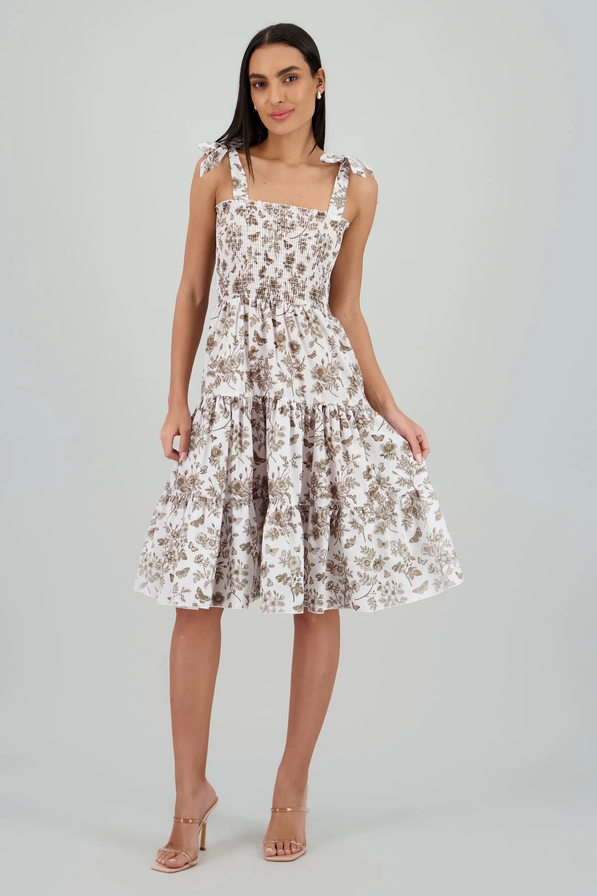 Vestido estampado flores olanes - Image 2