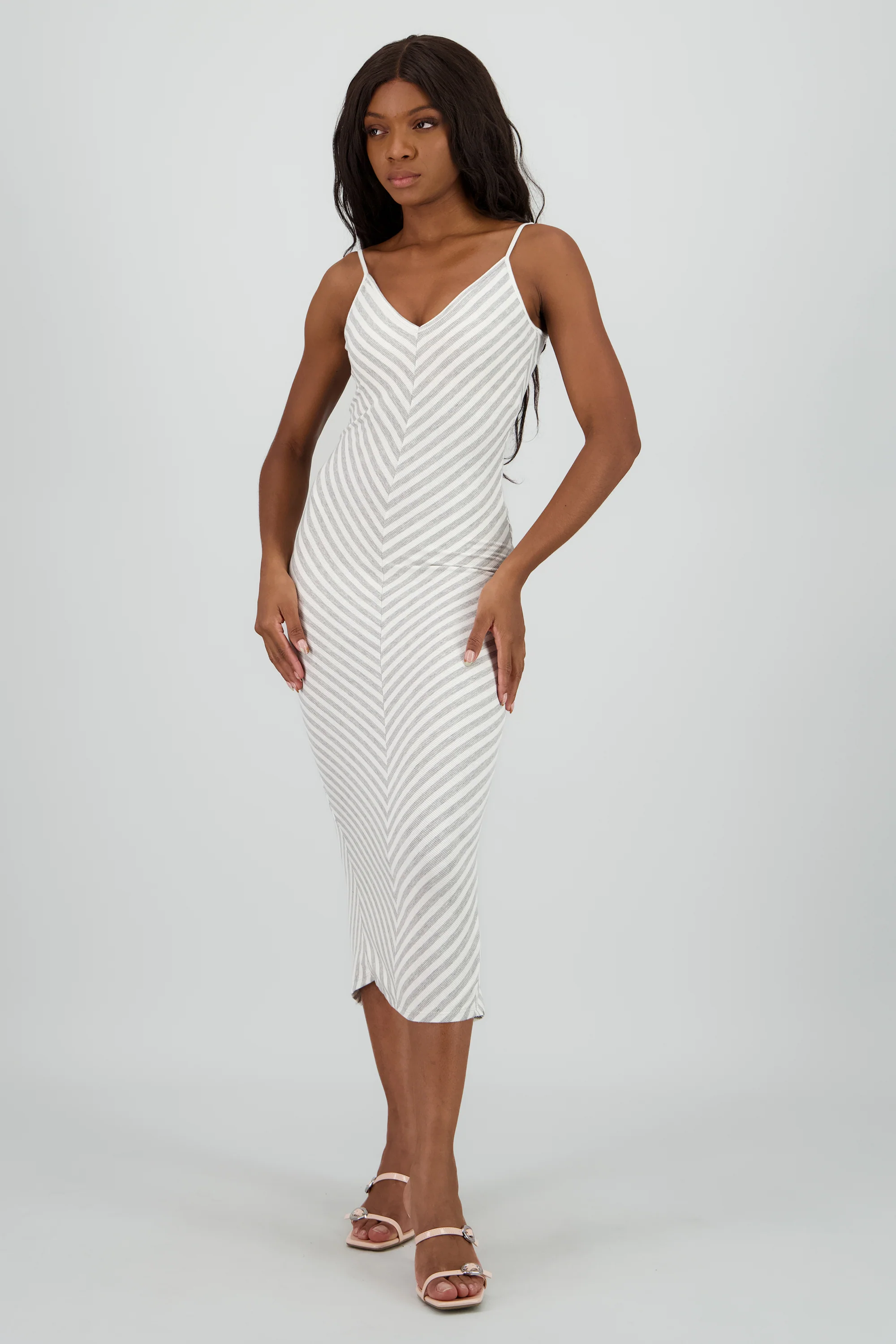 Vestido estamapado rayas