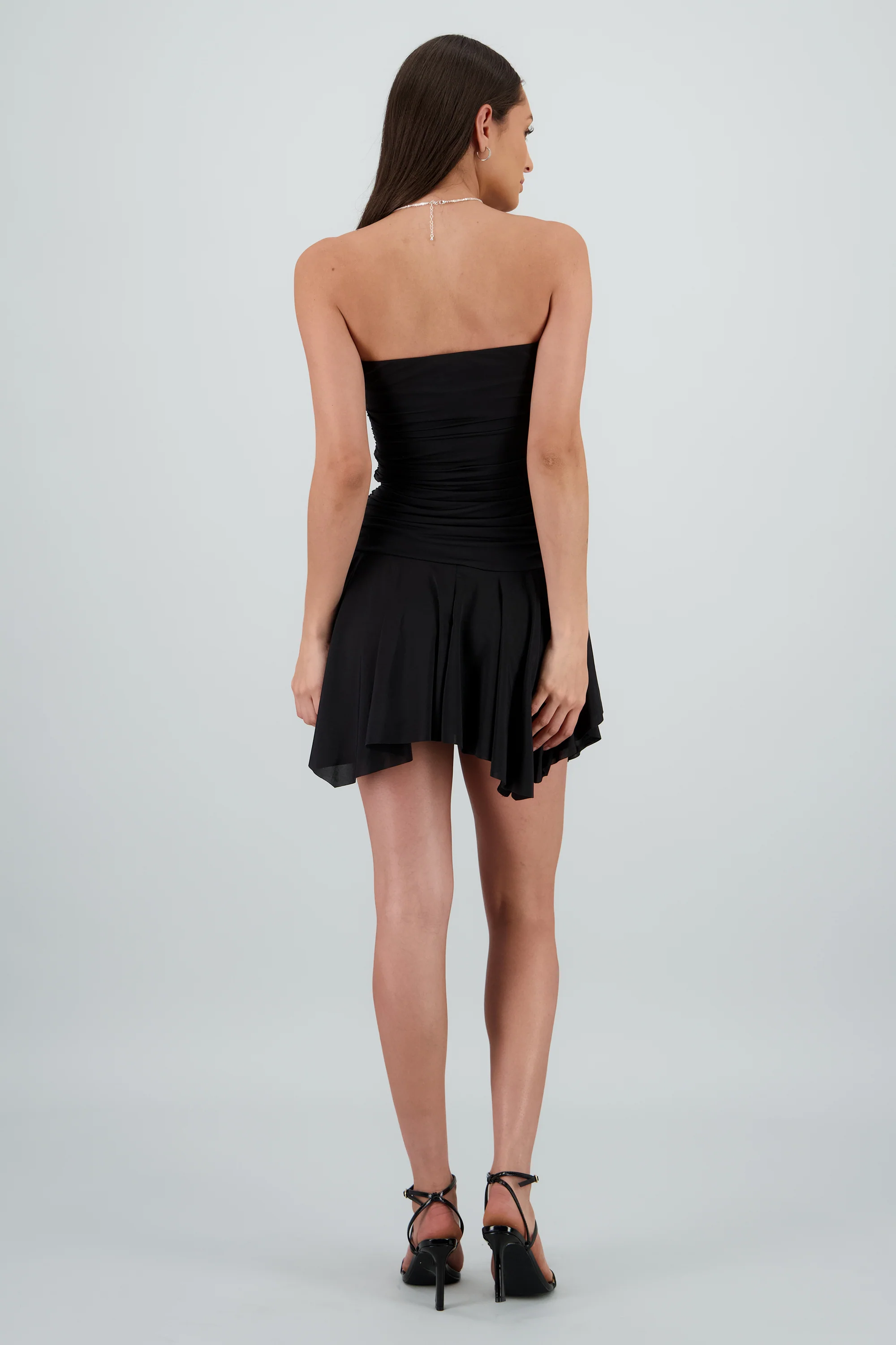 Vestido fruncido asimetrico - Image 4