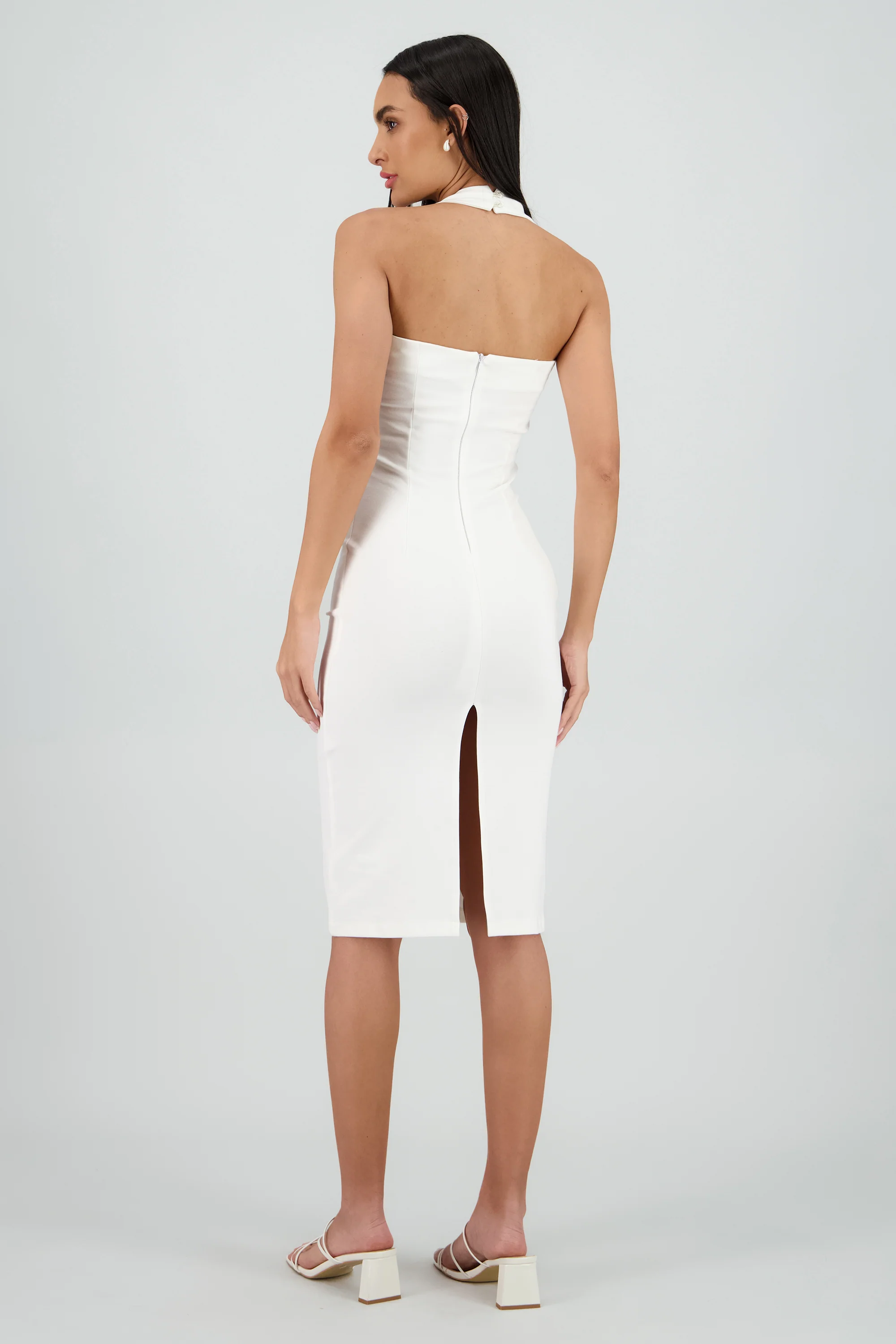 Vestido halter bodycon midi - Image 4