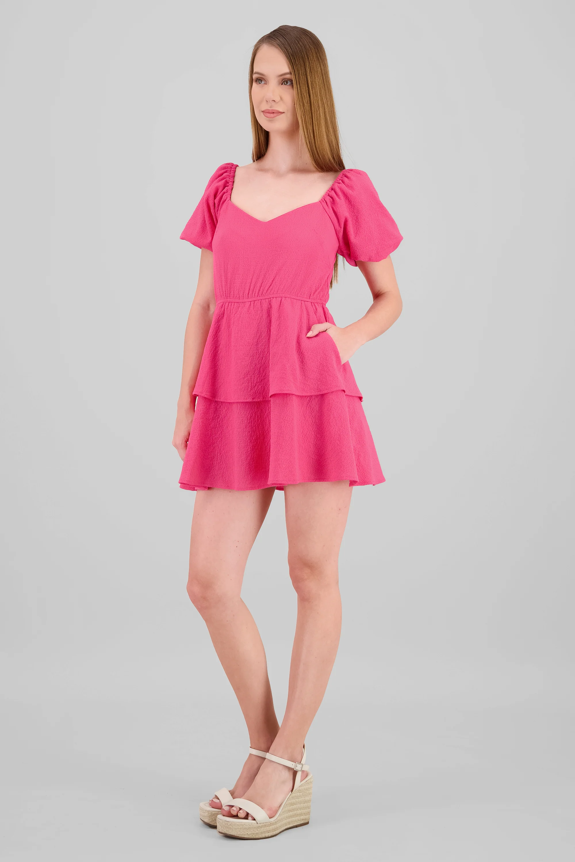 Vestido manga abullonada - Image 3