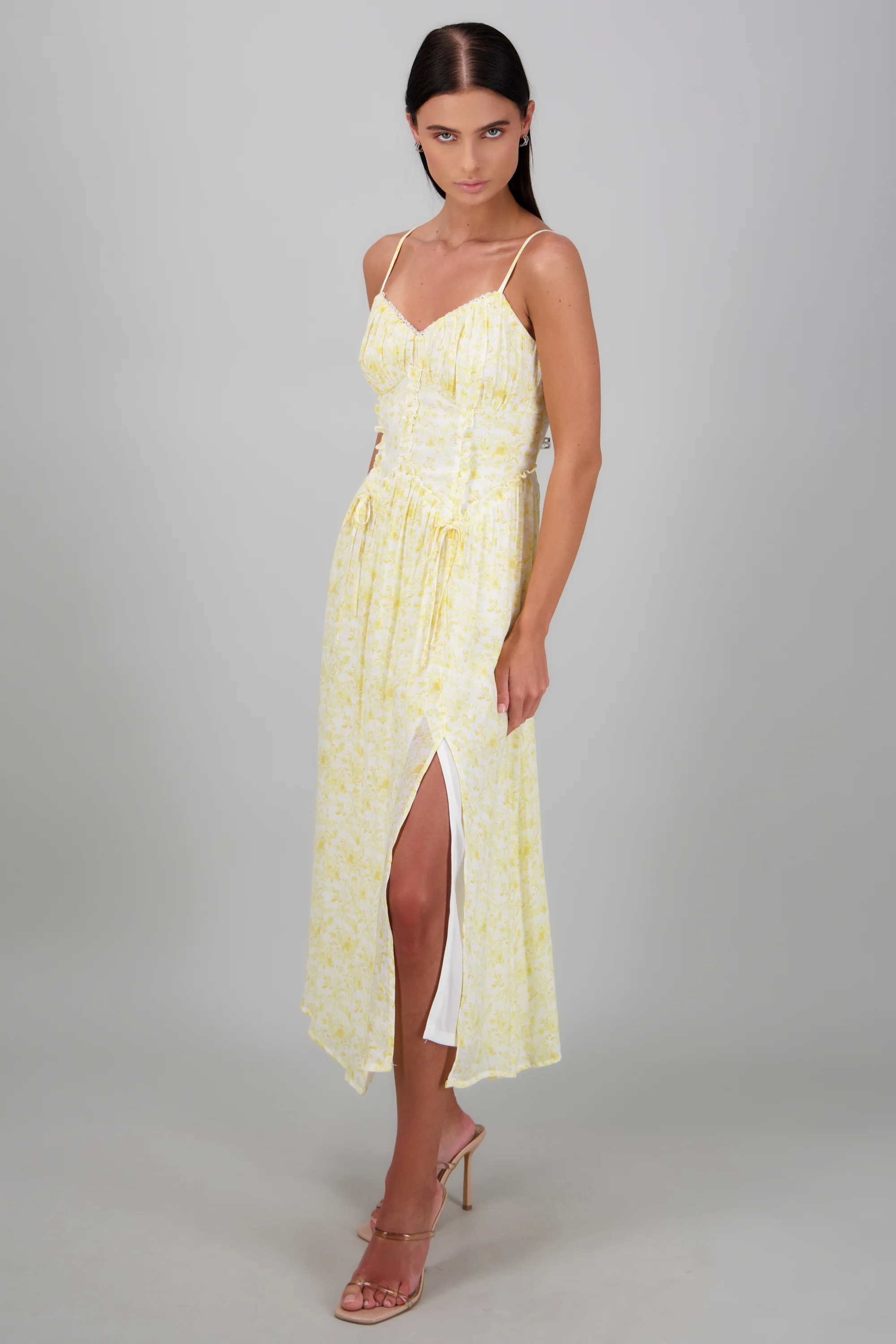 VESTIDO MAXI ABERTURA FLORES - Image 3
