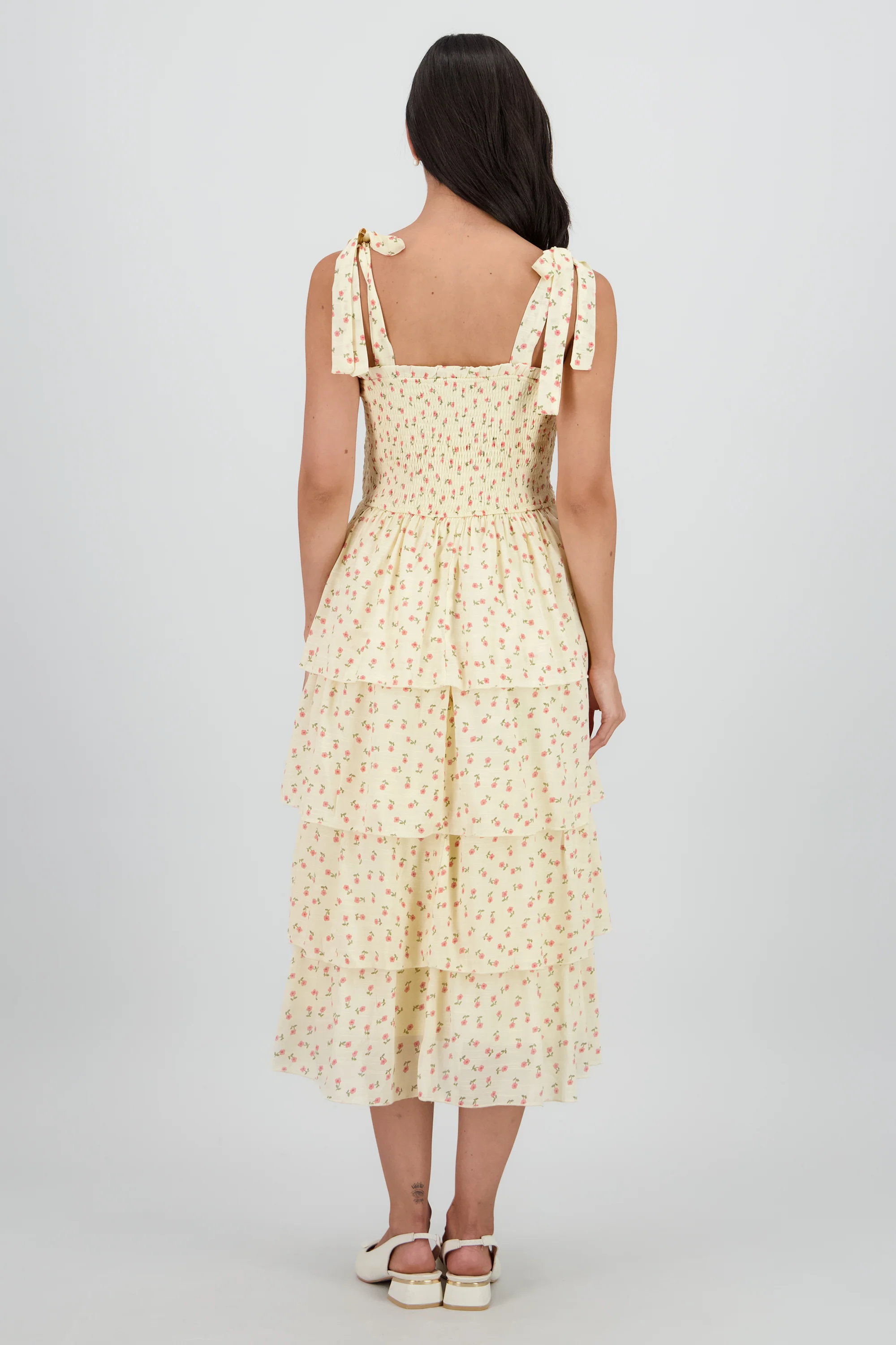 Vestido maxi capas flores - Image 4