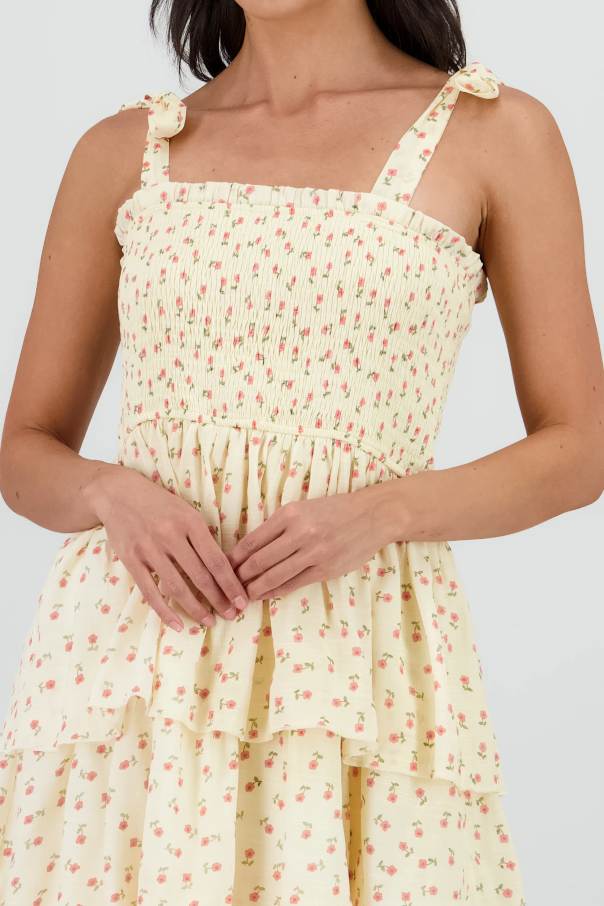 Vestido maxi capas flores - Image 5