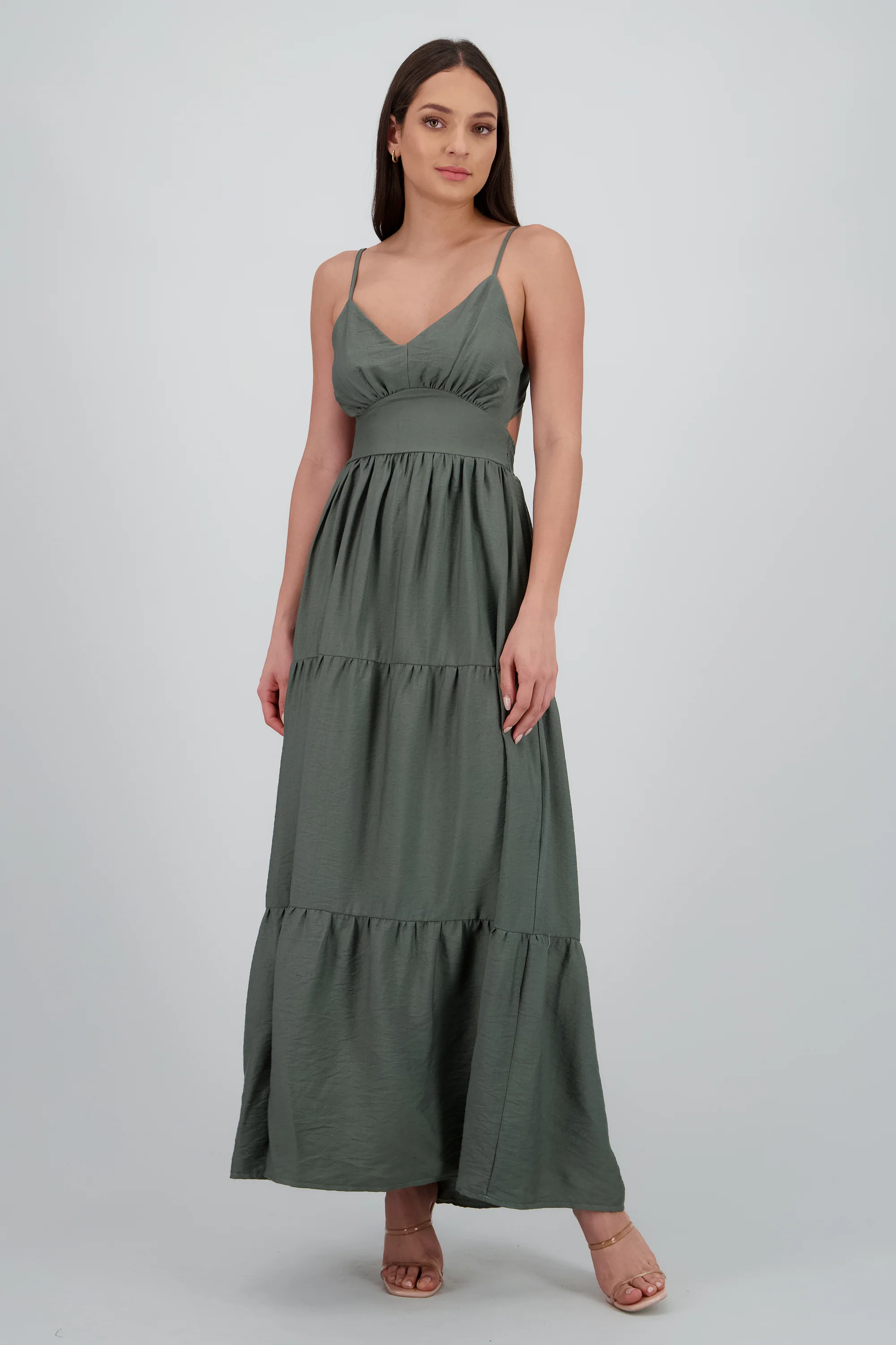 Vestido maxi con amarre en la espalda