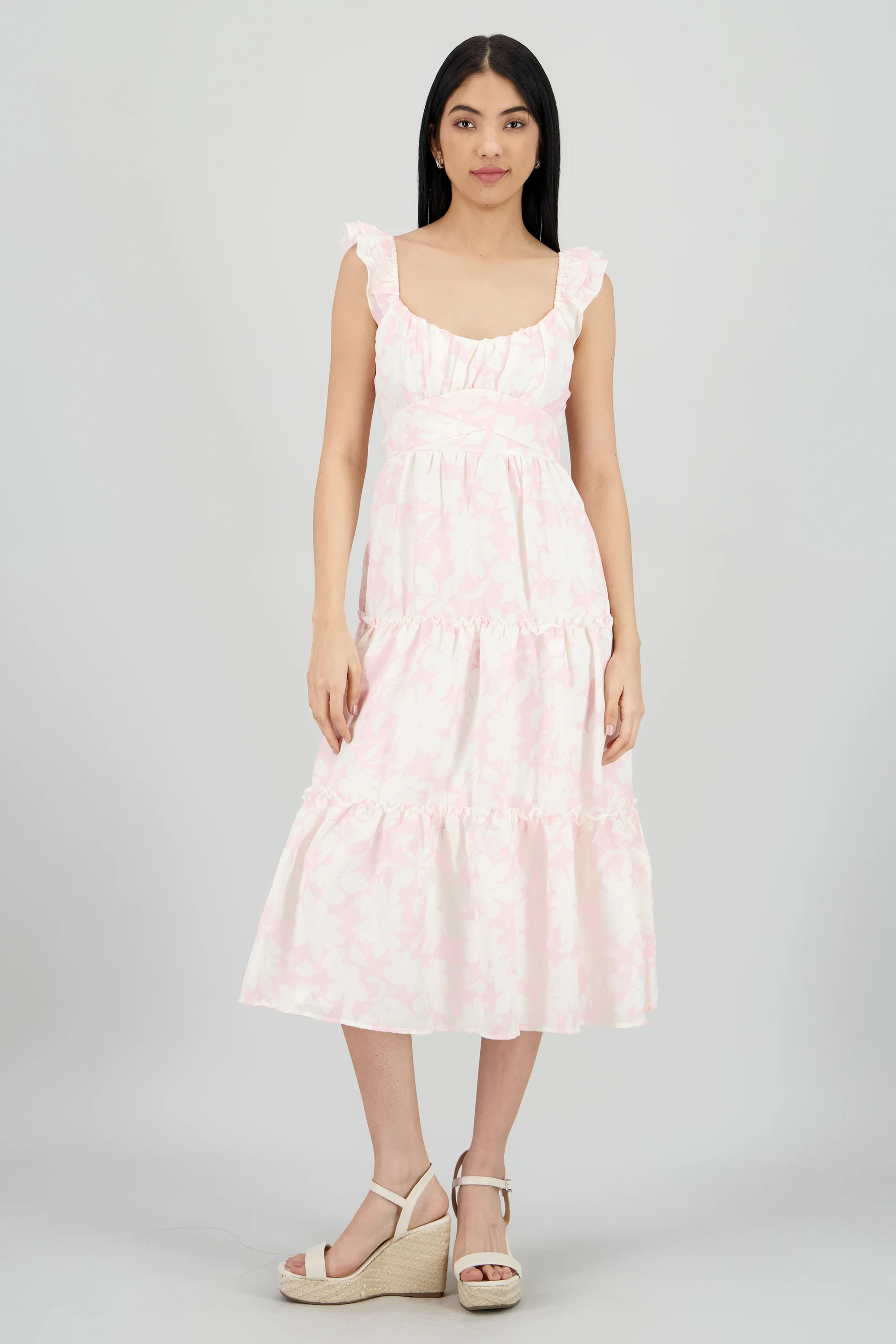 Vestido maxi estampado