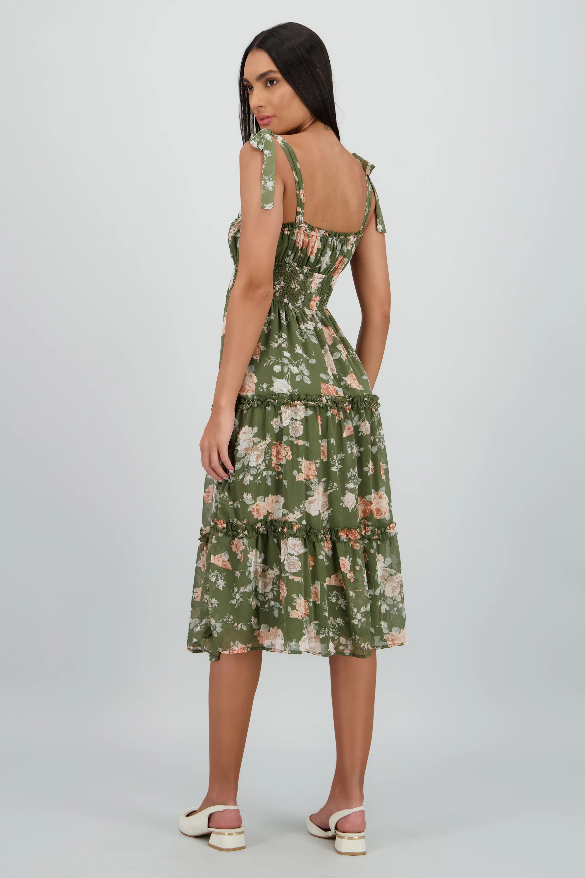 Vestido maxi estampado rosas - Image 4