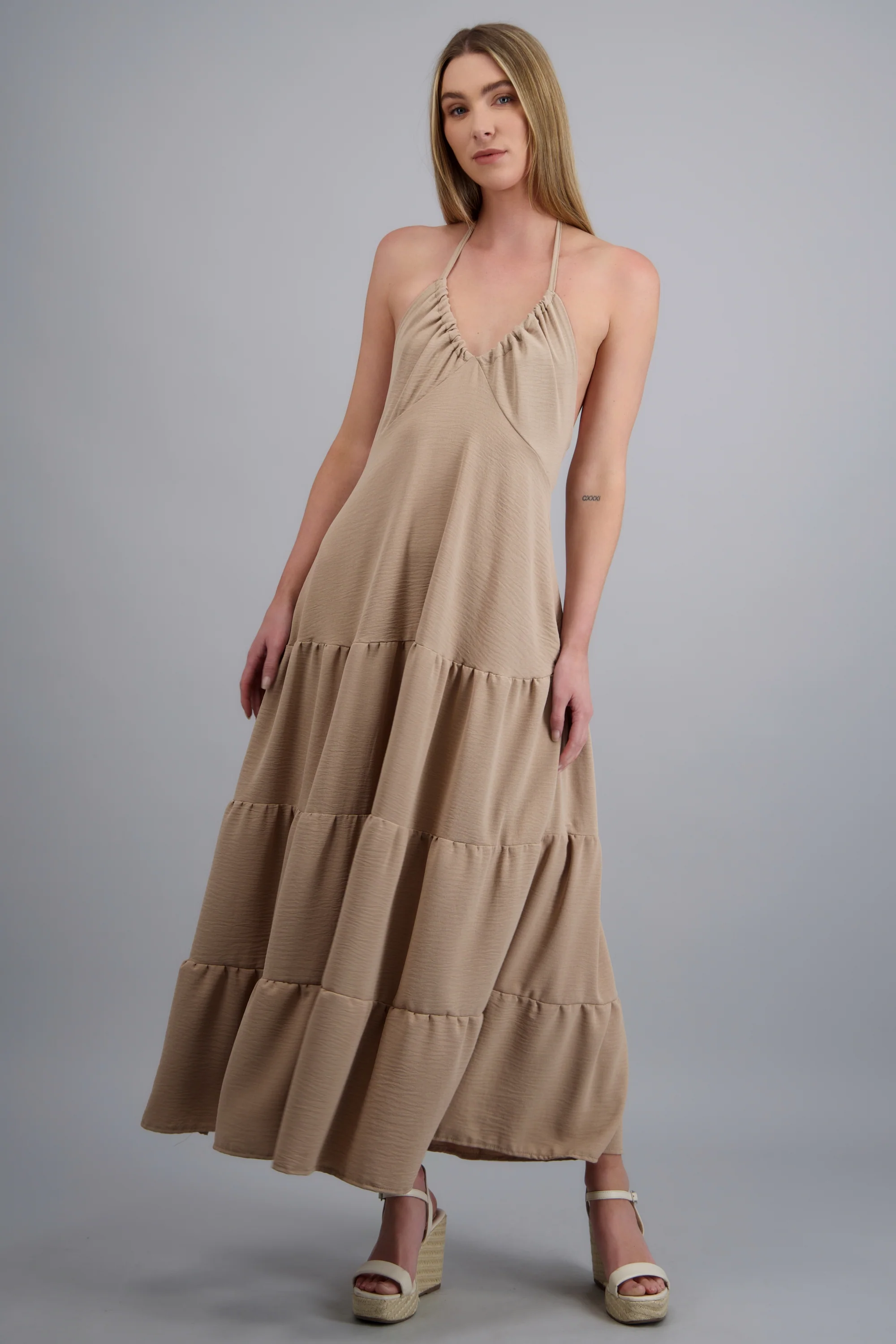 Vestido maxi halter