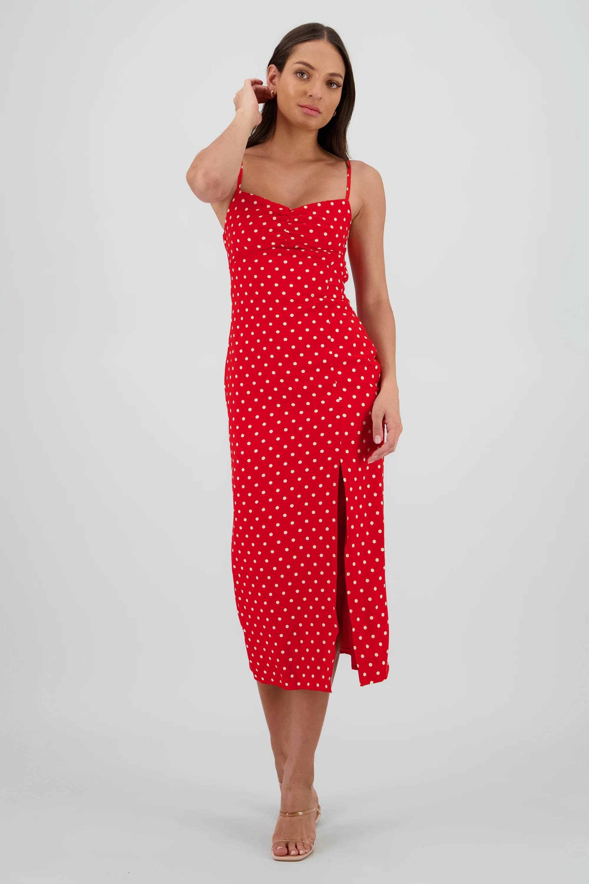 Vestido maxi polka detalle espalda - Image 2