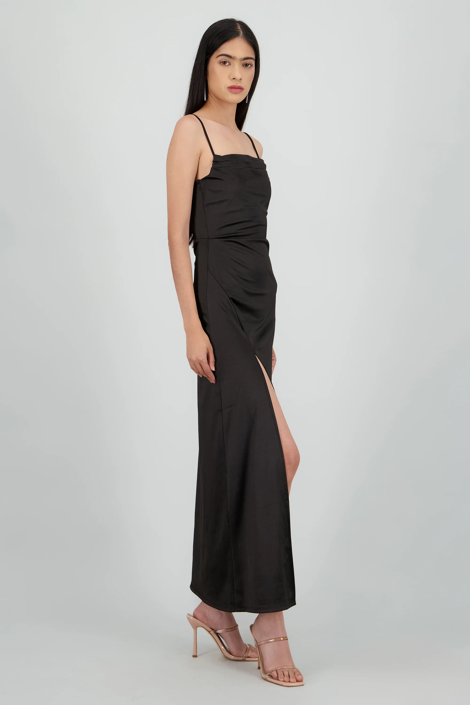 Vestido maxi satin espalda abierta - Image 3