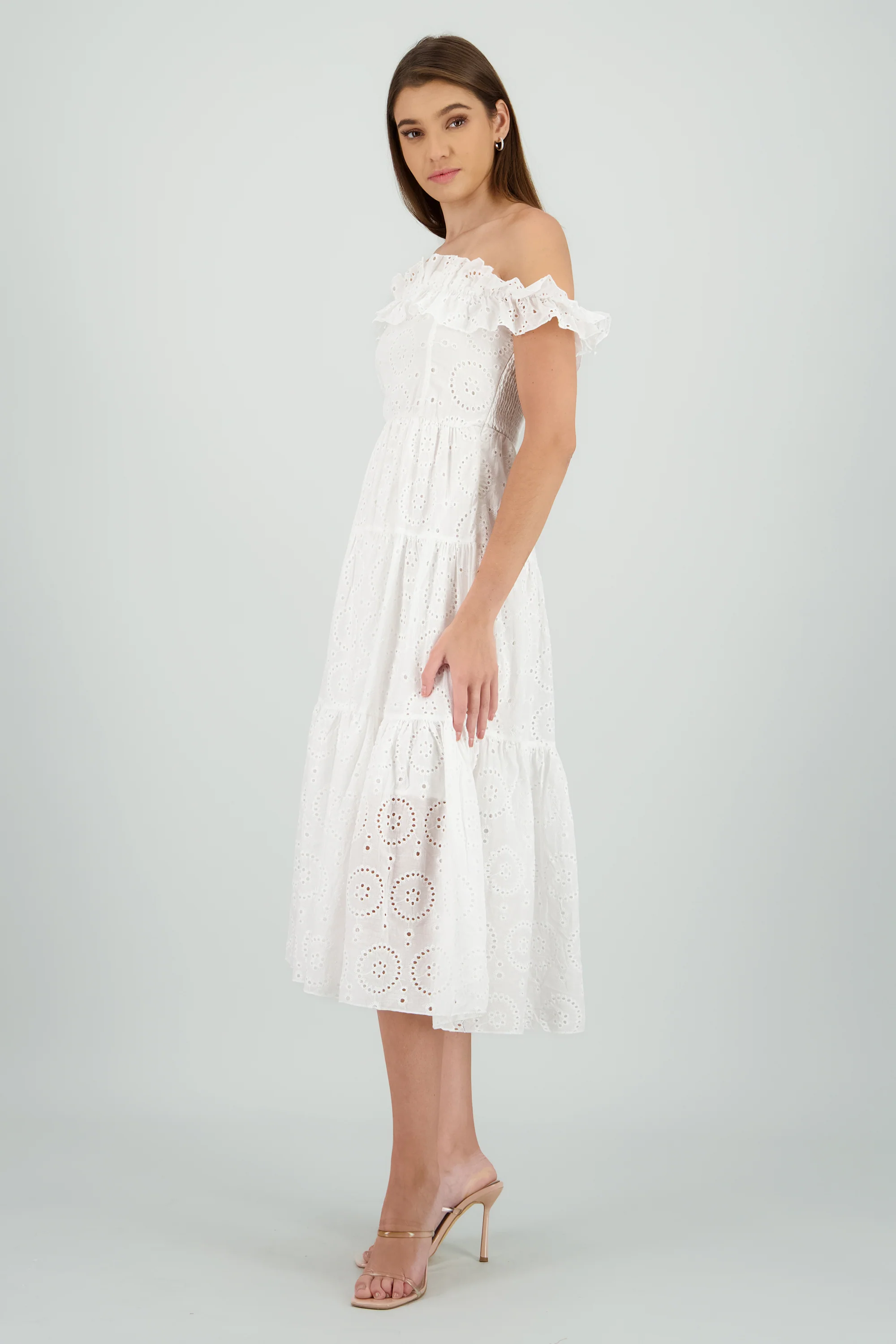 Vestido maxi strappless bordado - Image 3