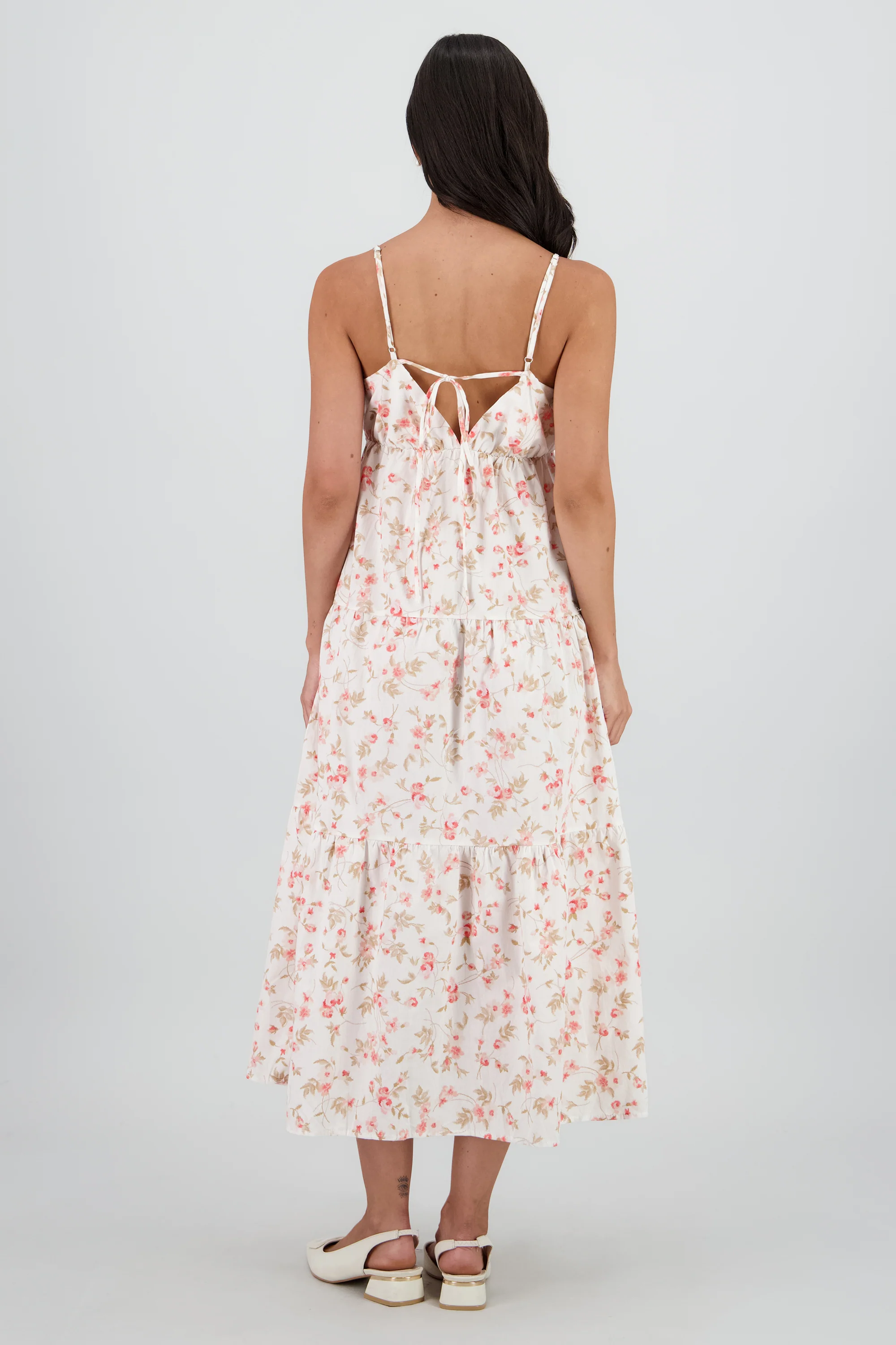 Vestido maxi tirantes estampado flores - Image 4