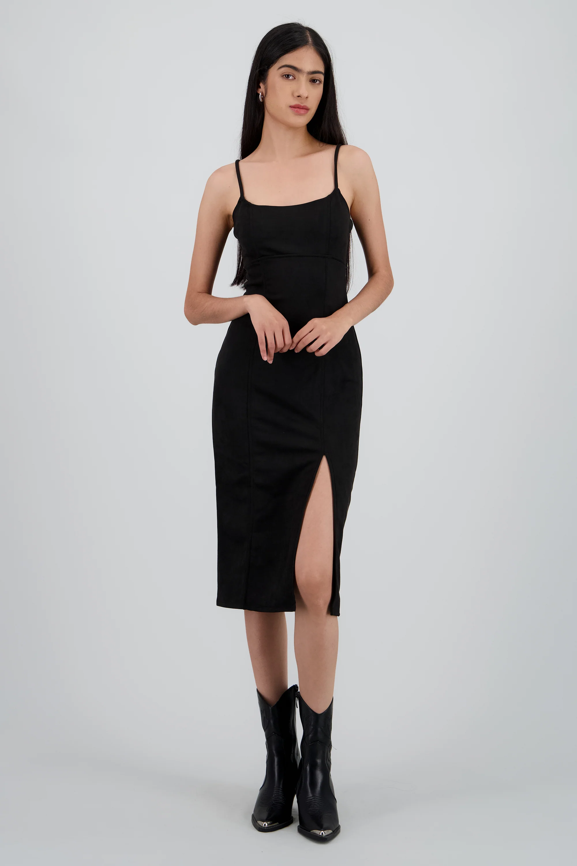 Vestido midi bodycon gamuza - Image 2
