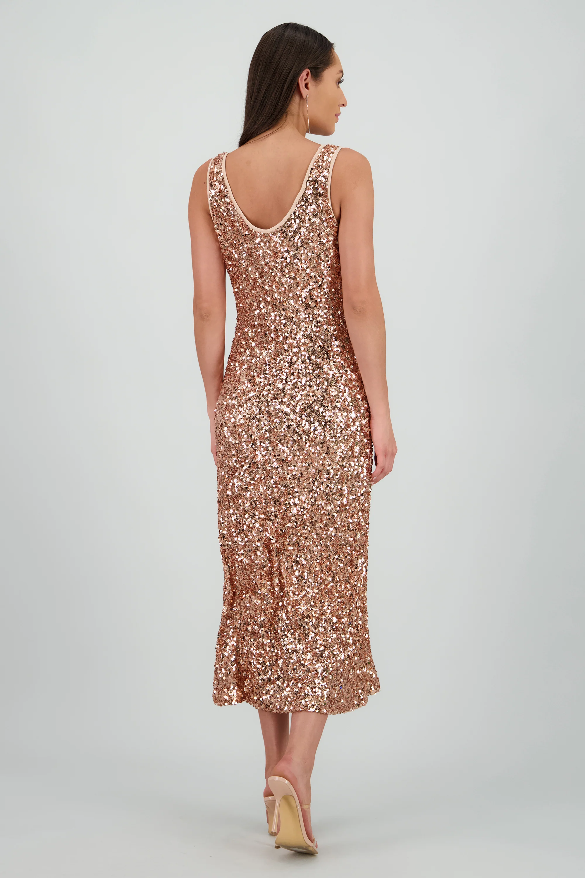 Vestido midi lentejuelas - Image 4