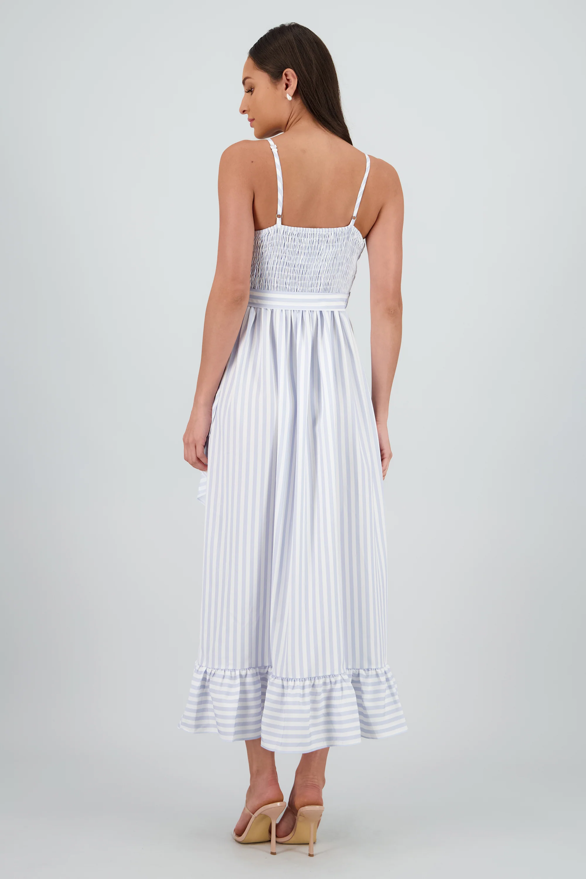 Vestido midi olanes rayas - Image 4