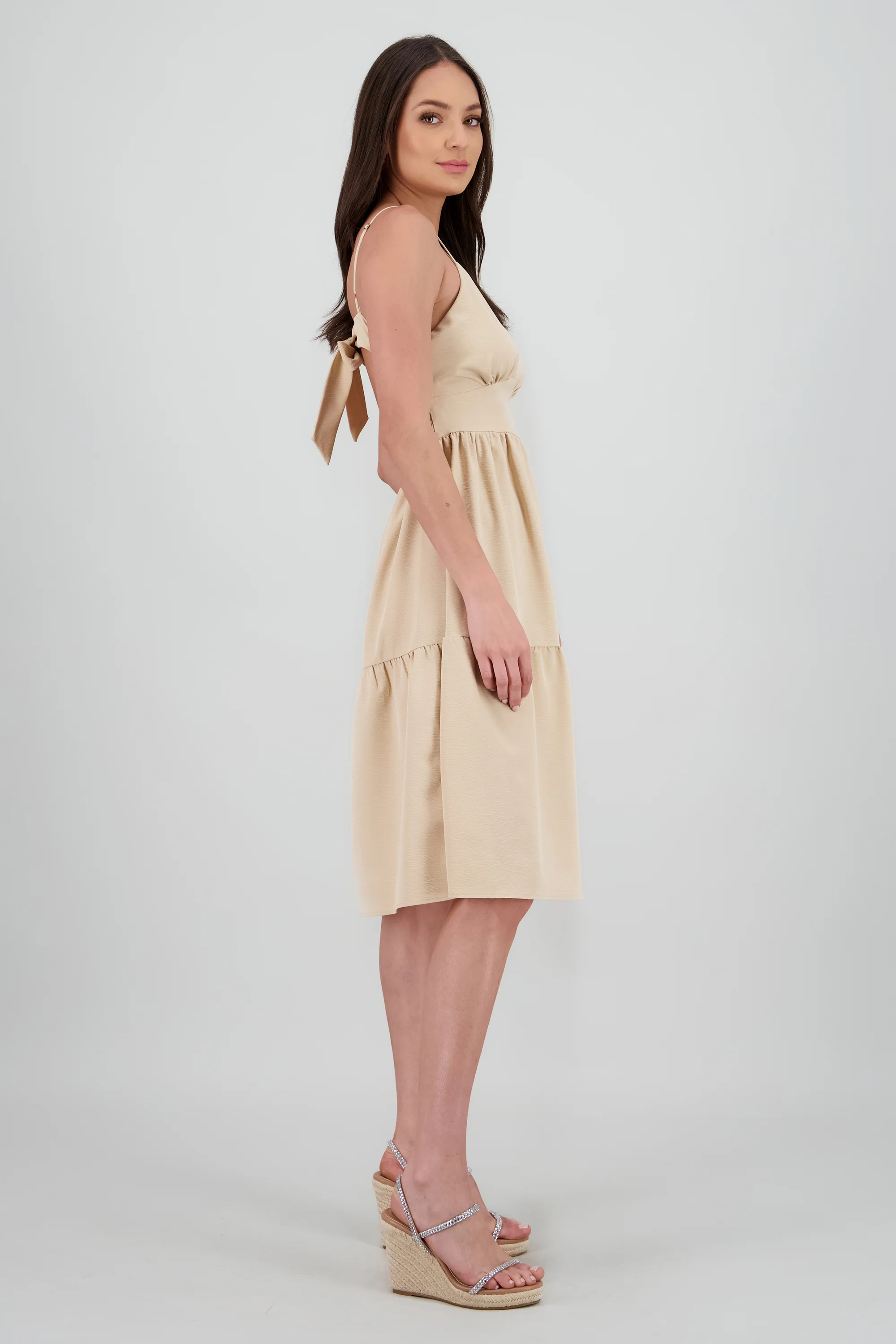 Vestido midi tirante olanes - Image 3