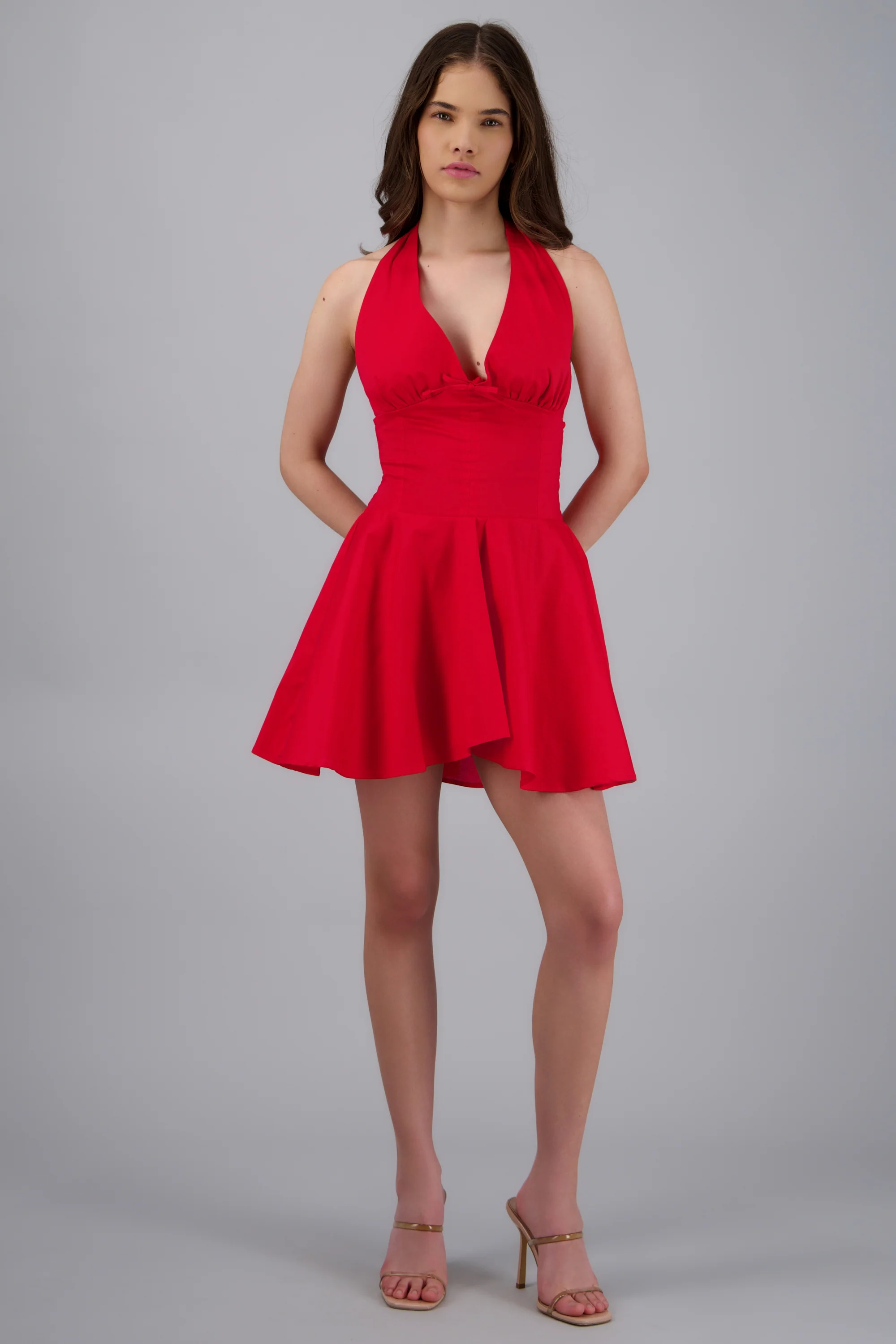 Vestido mini halter