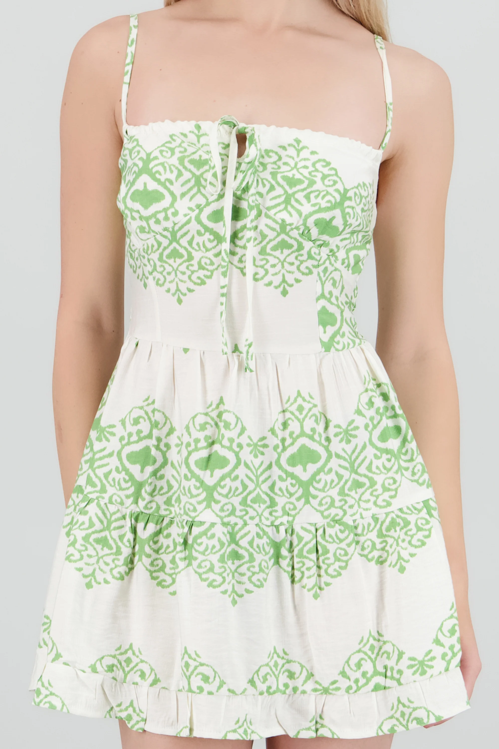 Vestido mini tirantes estampado - Image 5