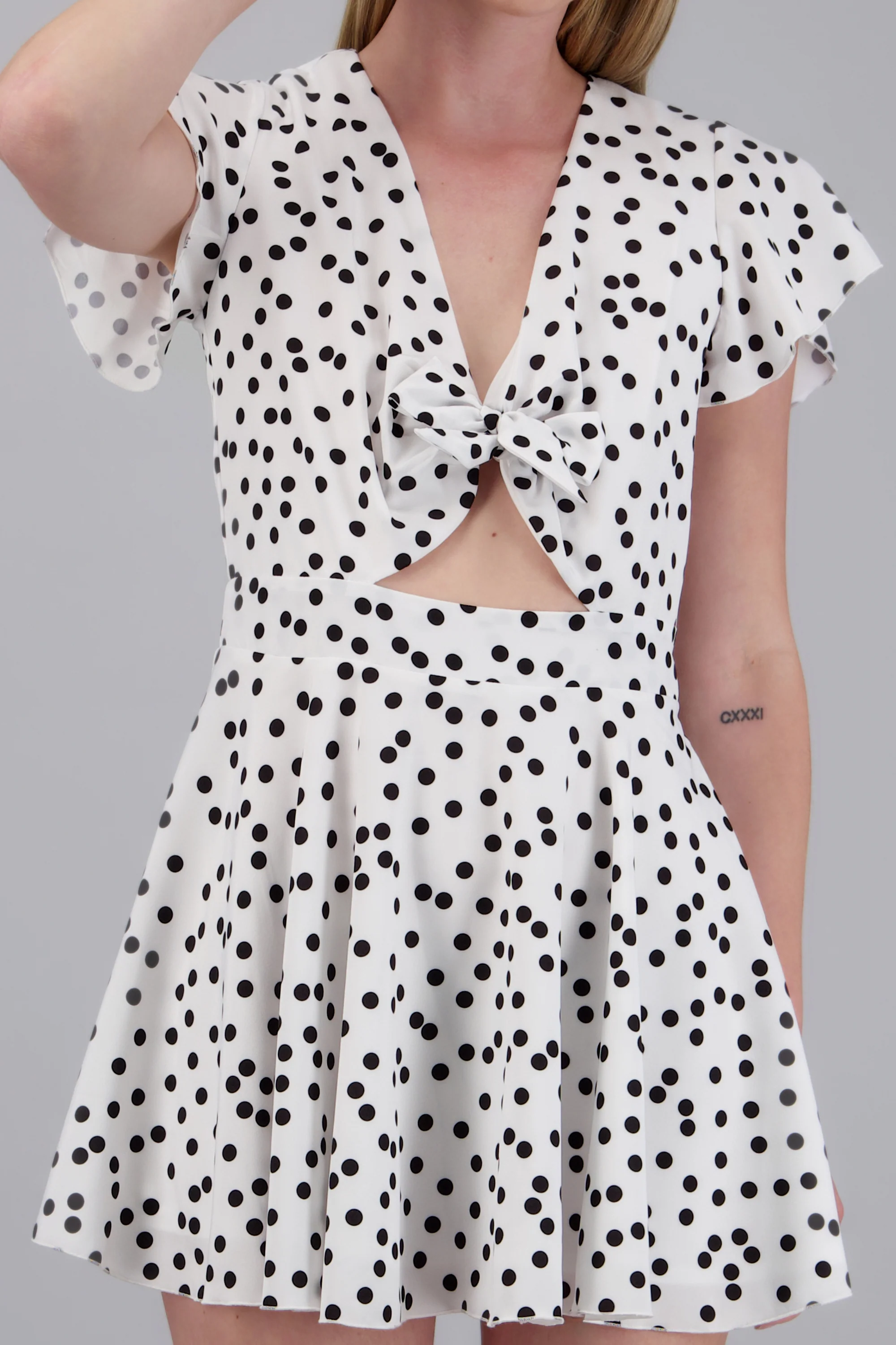 Vestido polka detalle moño - Image 5