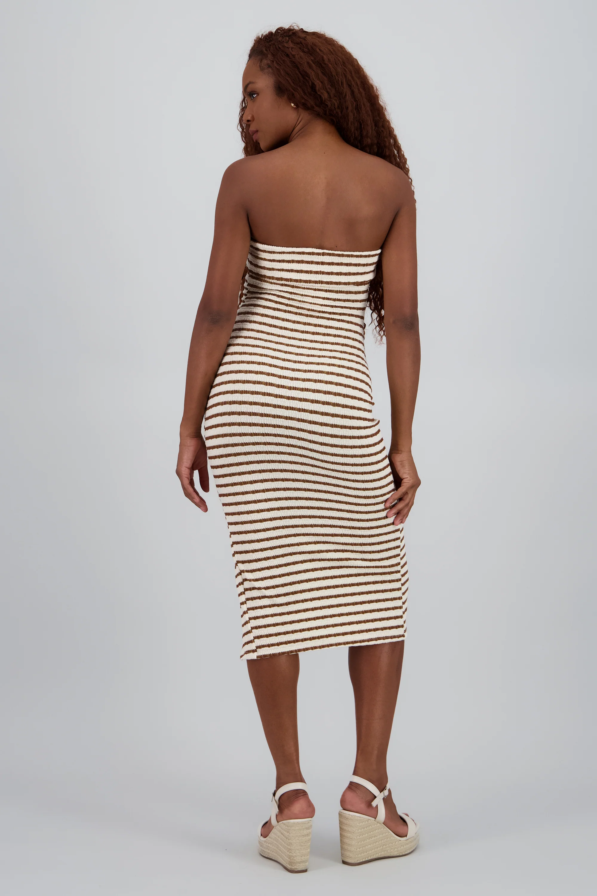 Vestido strapless rayas - Image 4