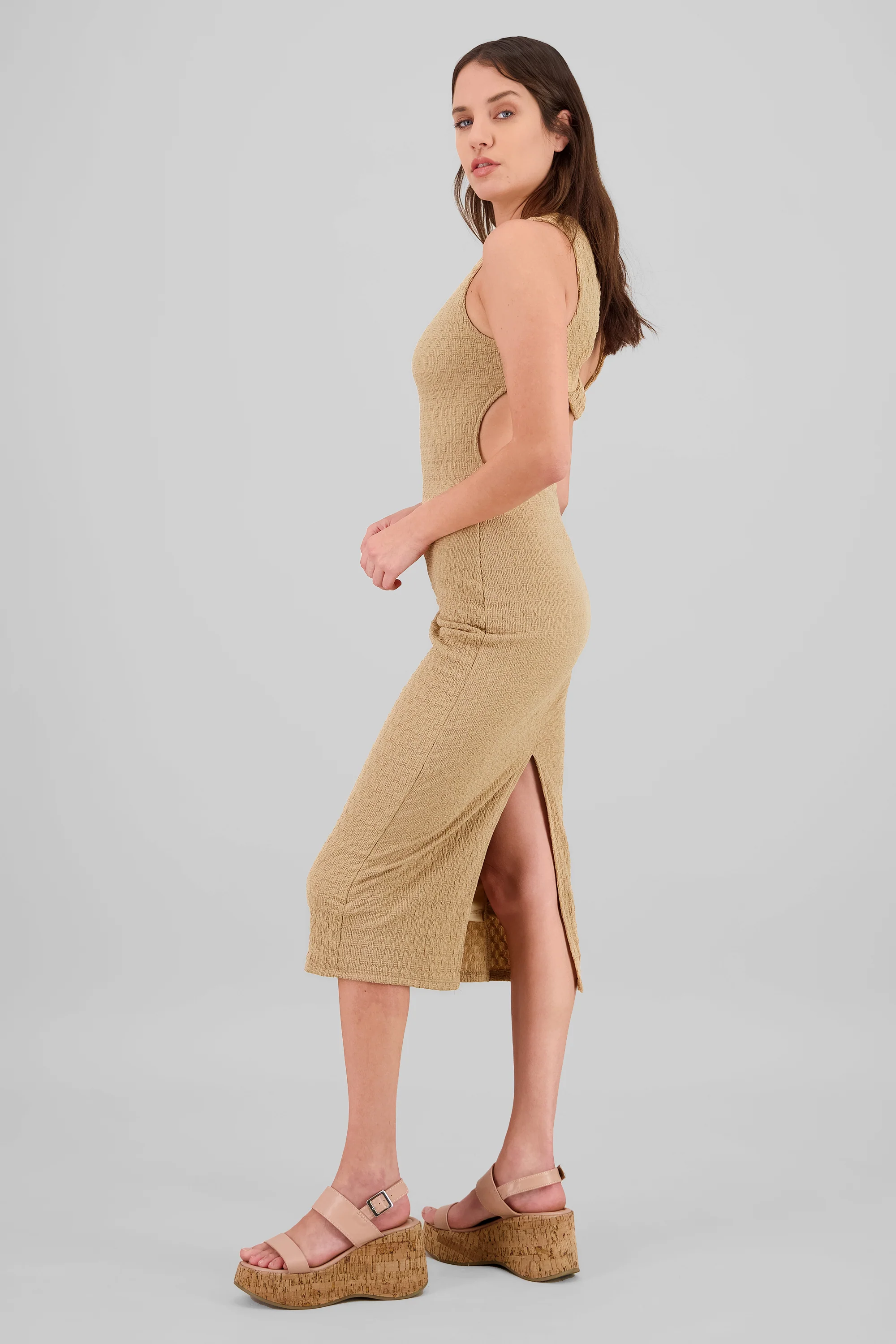 Vestido textura con detalle espalda - Image 3