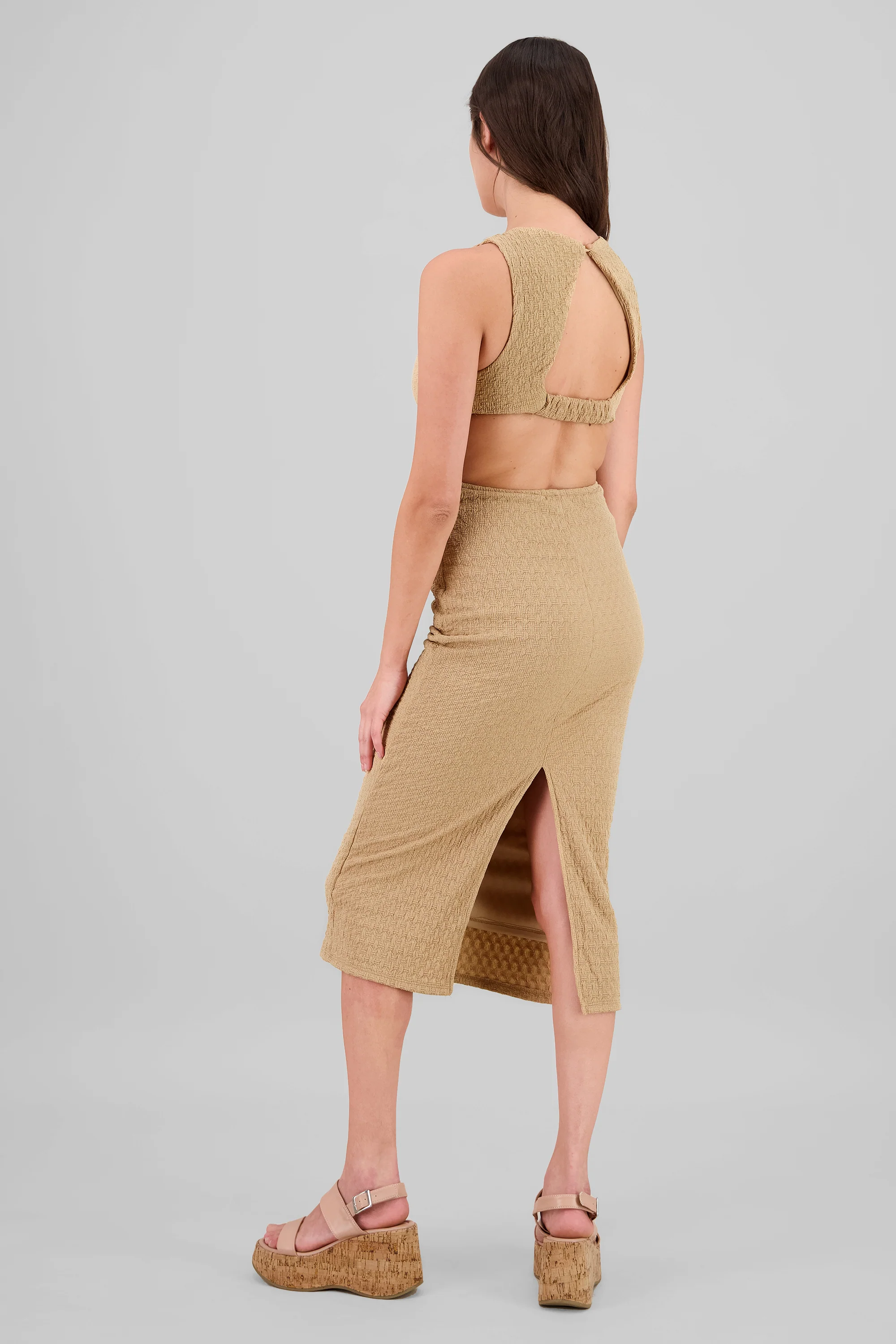 Vestido textura con detalle espalda - Image 4